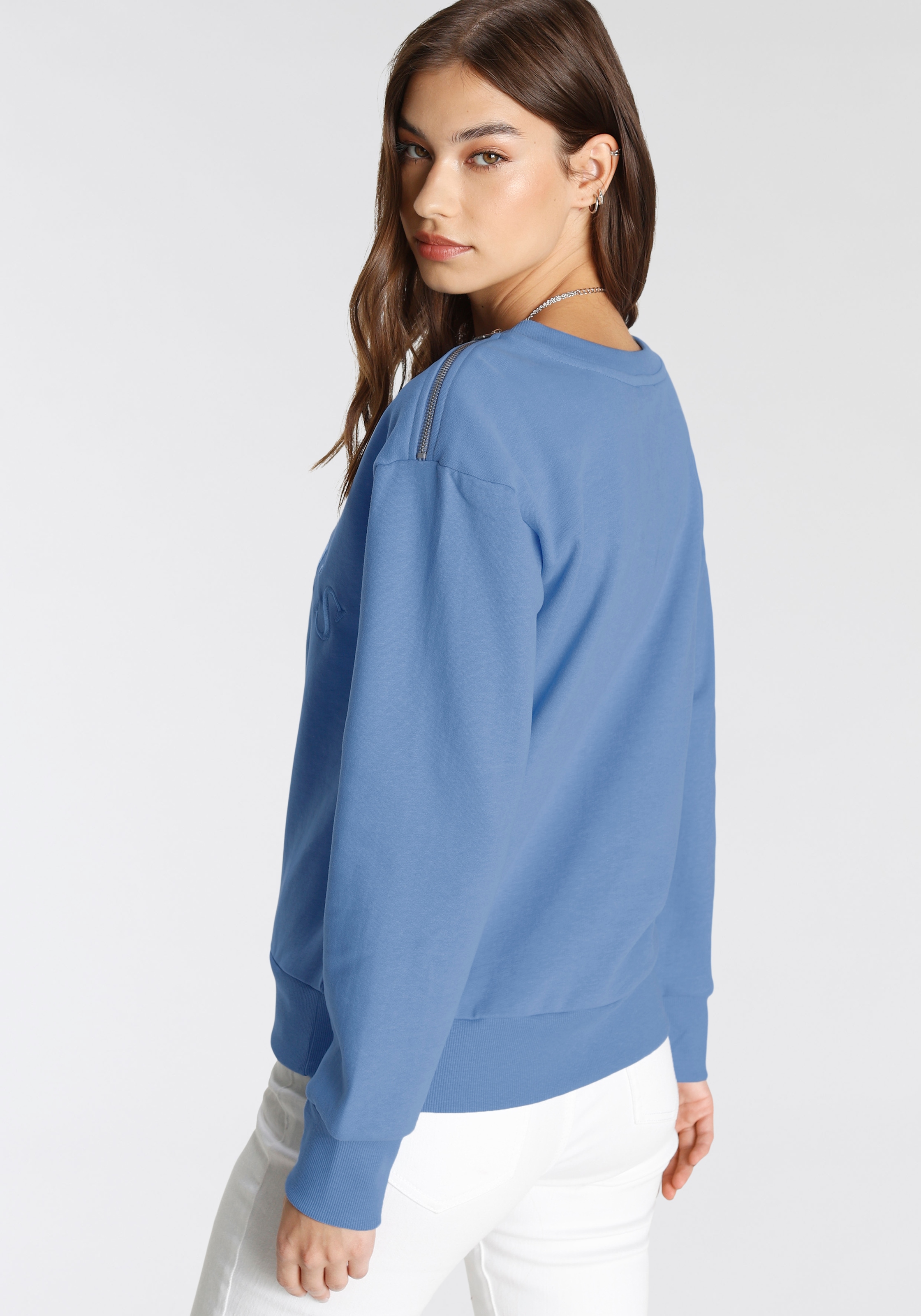 Tamaris Sweatshirt, Mit einem Zipper an der Schulter - NEUE KOLLEKTION