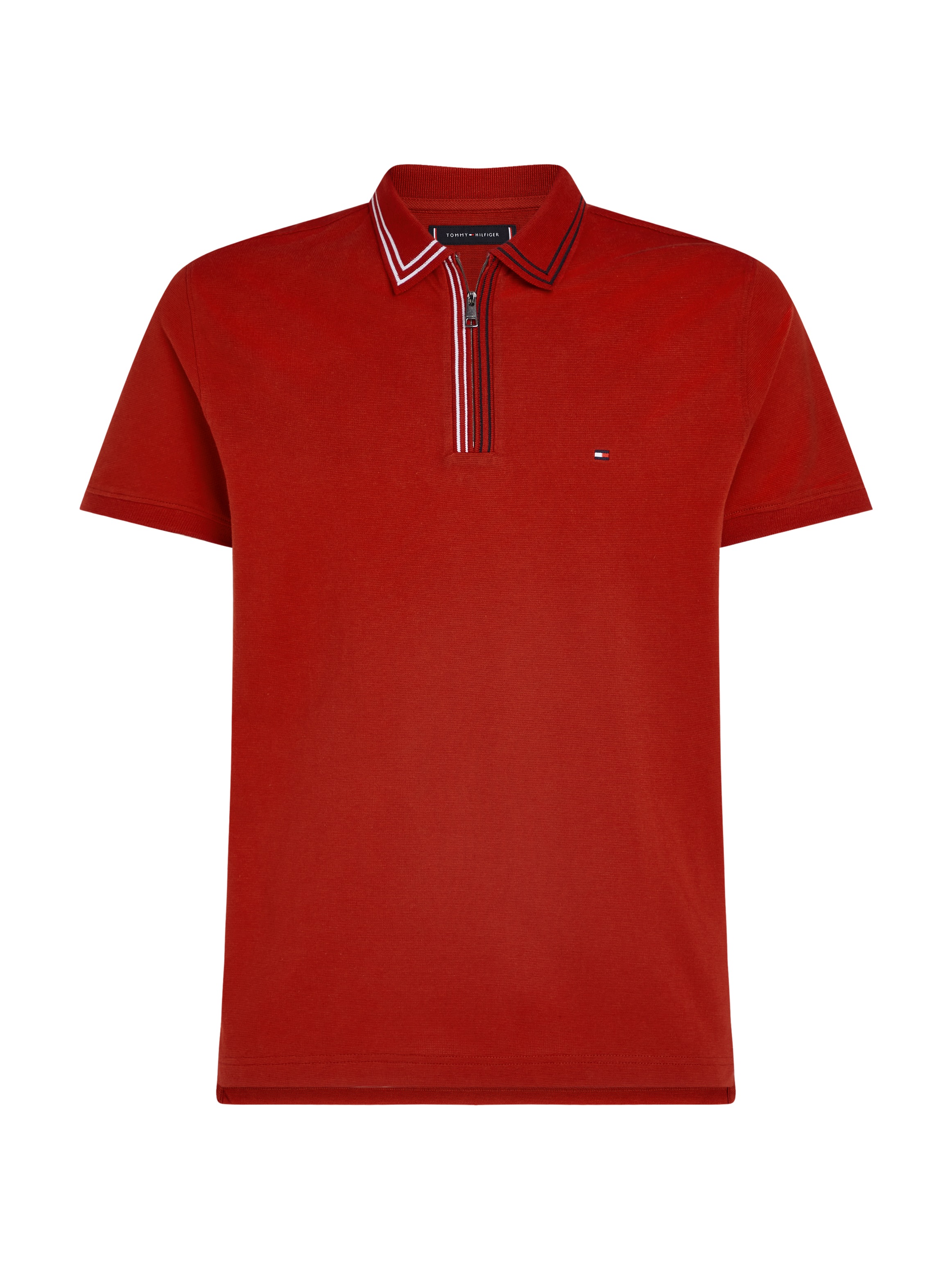 Tommy Hilfiger Poloshirt »RWB ZIP PLACKET TIPPING REG POLO«, mit kontrastfarbenen Streifen am Kragen