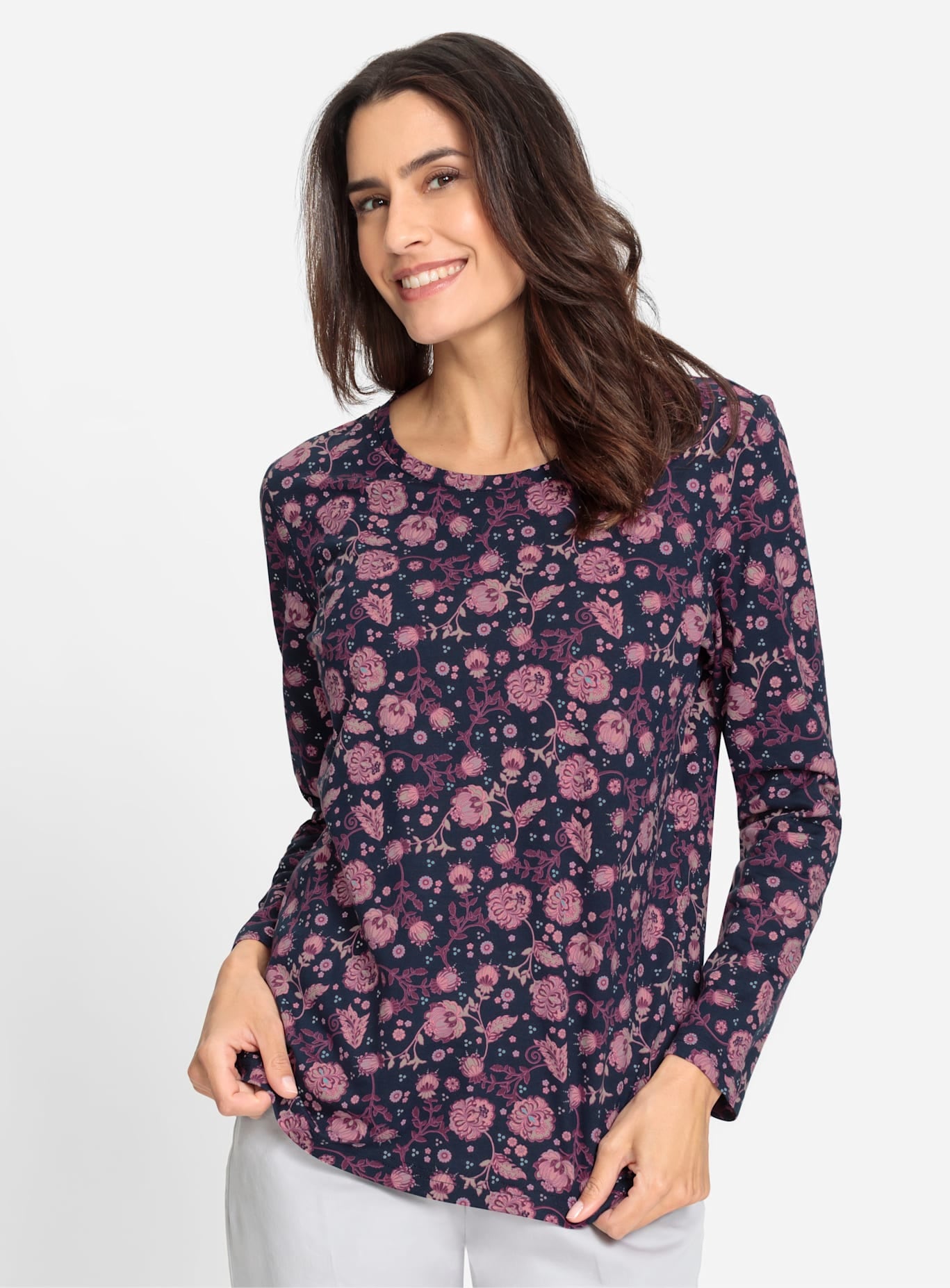 Inspirationen Print-Shirt »Langarm-Shirt«, (1 tlg.)