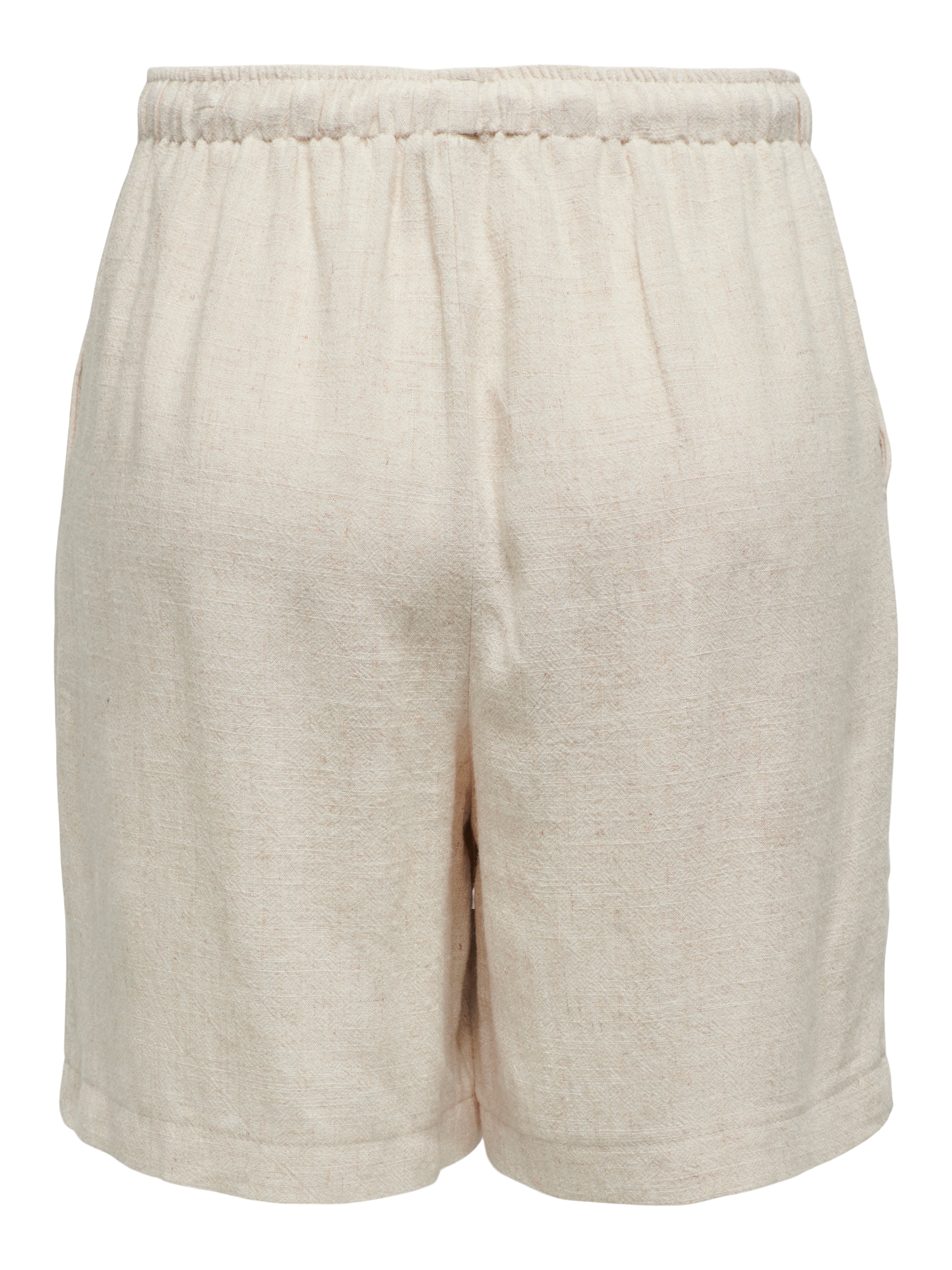 ONLY Shorts »ONLSIESTA MW PULL-UP LINEN BL SHORTS OS«, mit Leinen