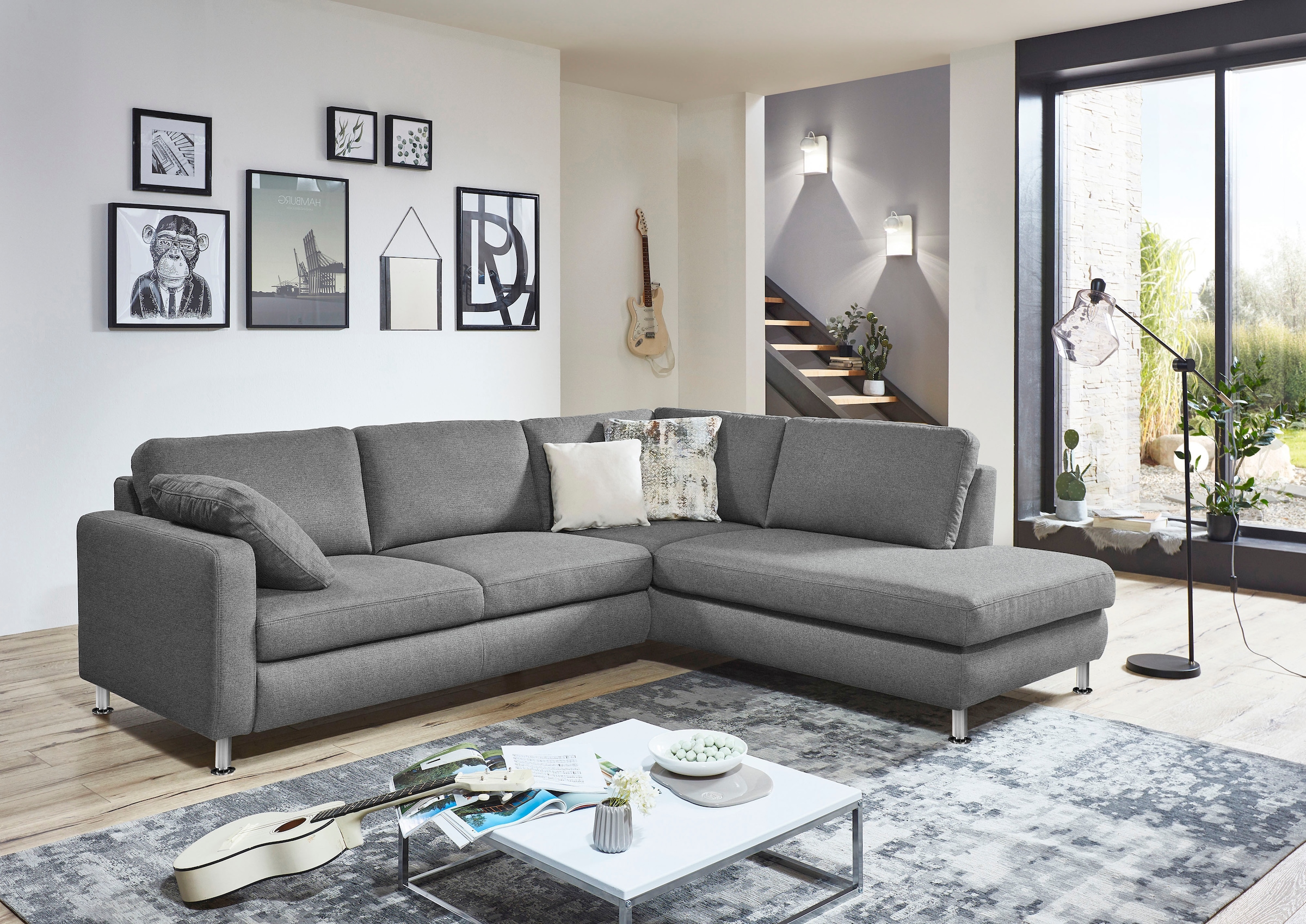 Die PlanBar Ecksofa »MP-IN19027 L-Form« wahlweise mit Bettfunktion, mit Kaltschaum