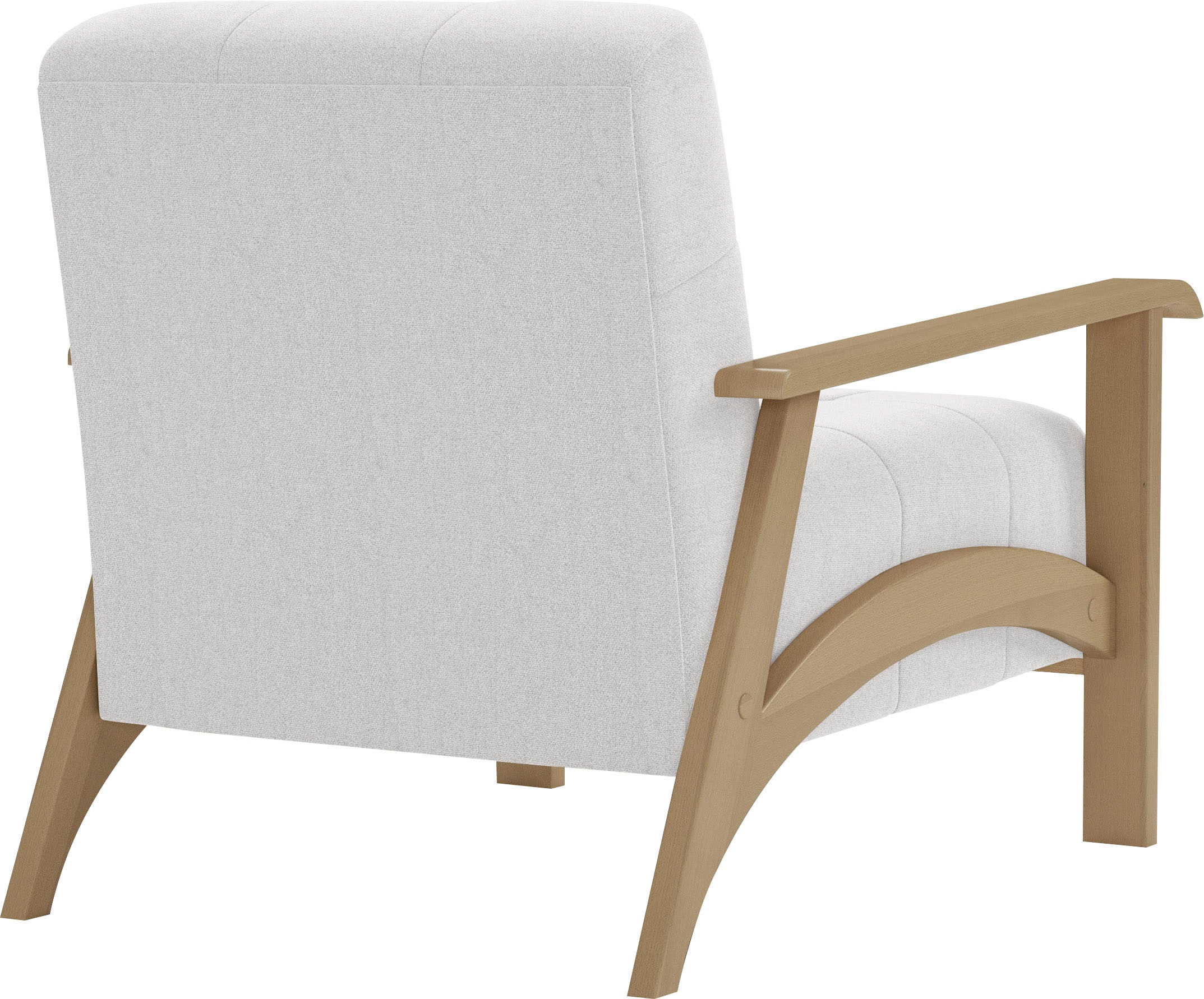 sit&more Sessel »Billund«, Armlehnen aus Buchenholz in natur, verschiedene Bezüge und Farben