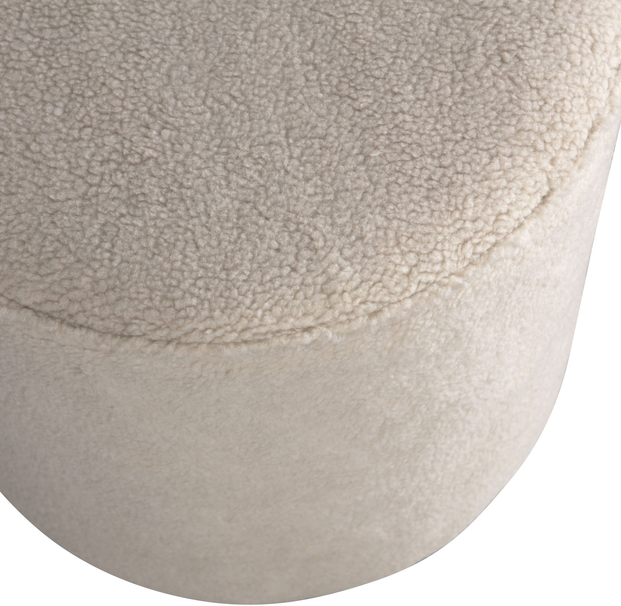 WOOOD Hocker »Sara« weich gepolstert, runde Form, H 46 cm x Ø 46 cm
