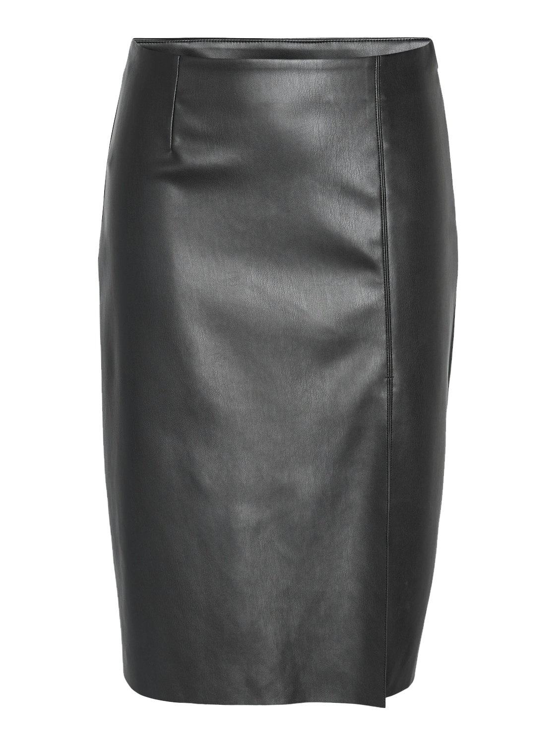 Noisy may Lederimitatrock »NMCLARA HW SLIT MIDI LENGTH SKIRT«