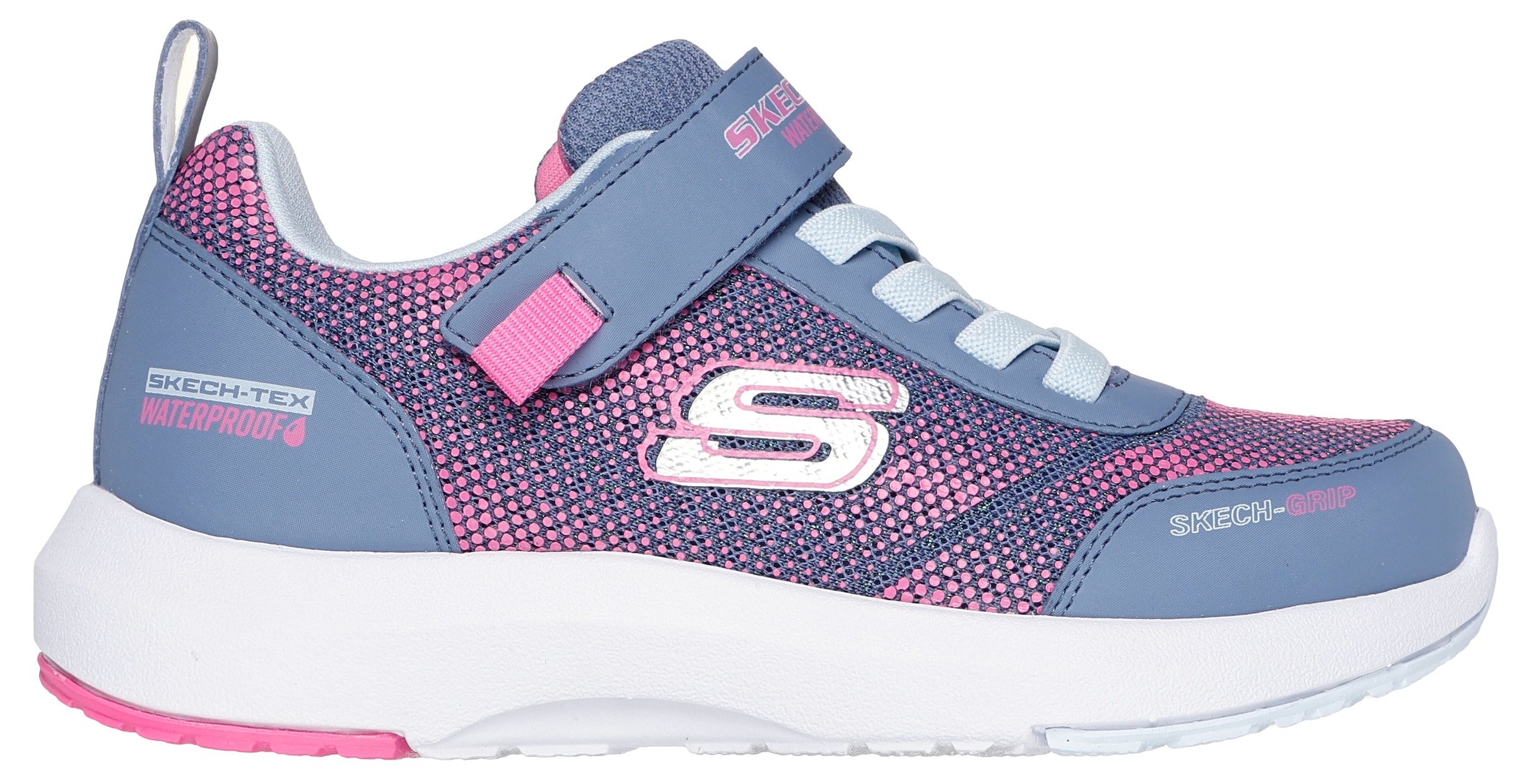 Skechers Sneaker »DYNAMIC TREAD«, Freizeitschuh, Klettschuh mit glänzendem Textileinsatz