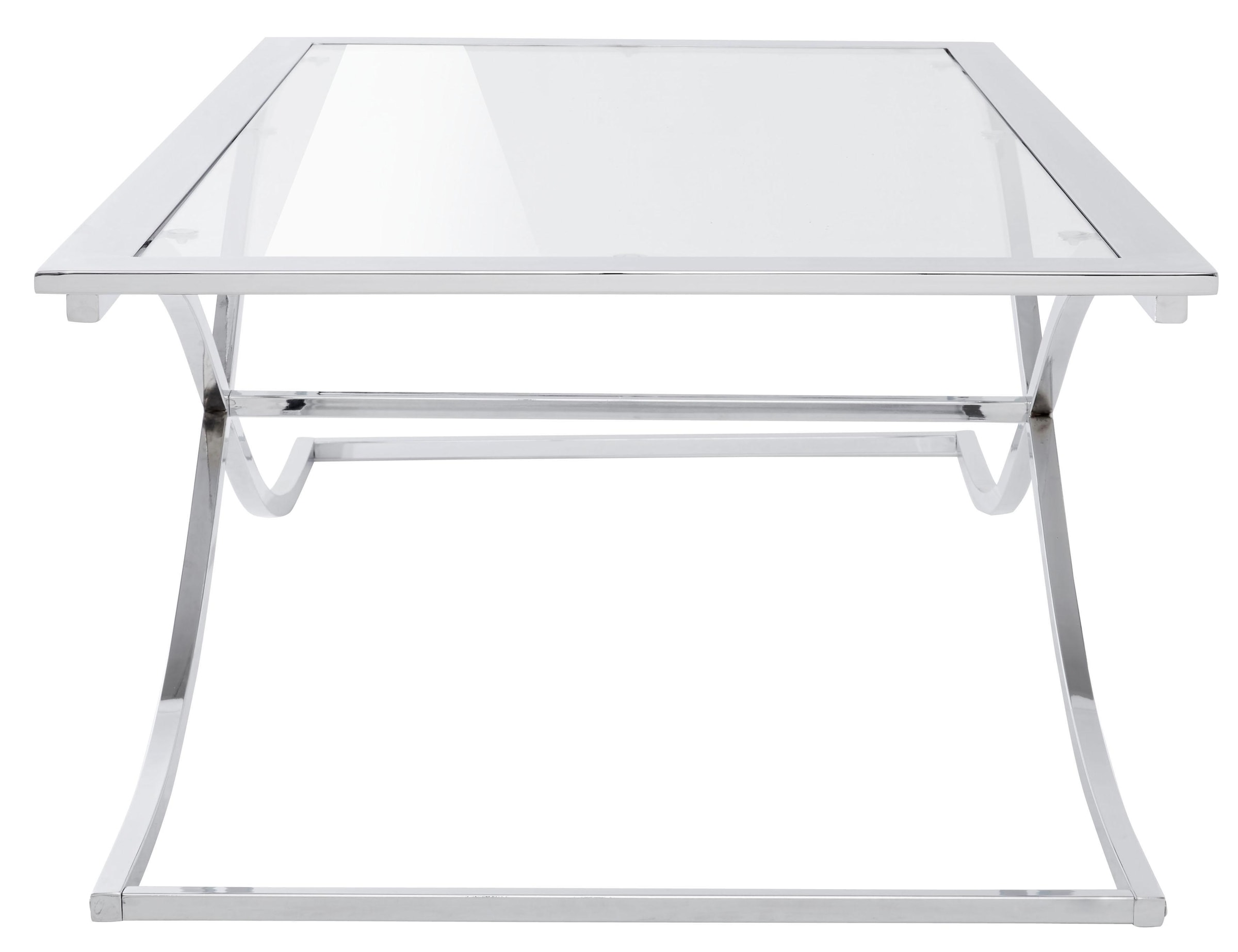 Guido Maria Kretschmer Home&Living Couchtisch »Ballum, TOPSELLER!«, mit edlem Metallgestell und Glasplatte, Breite 120 cm