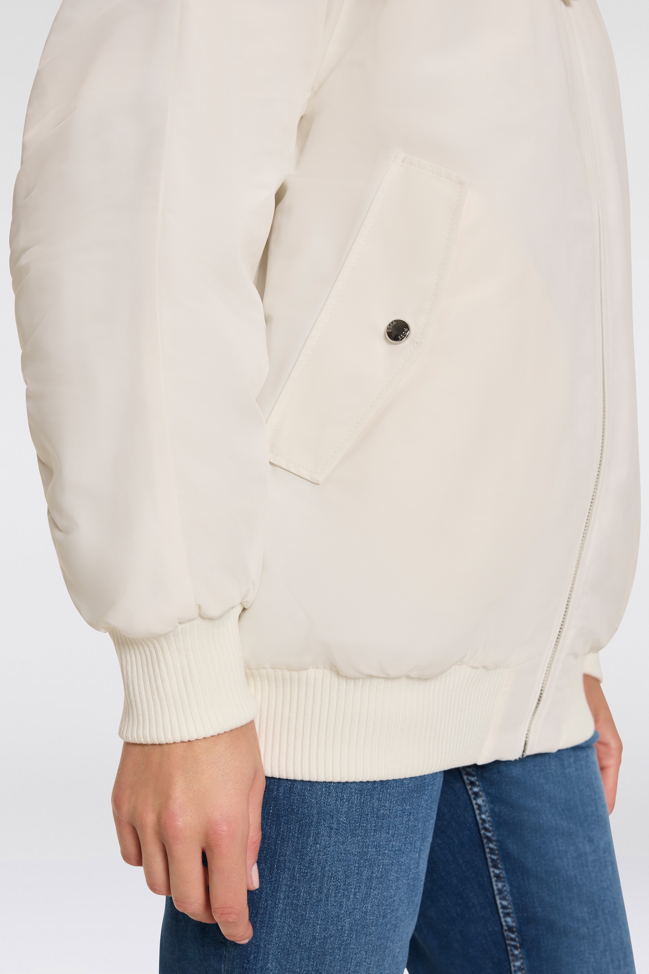 BOSS ORANGE Bomberjacke »Piromba Premium Damenmode«, mit Strickbündchenkragen