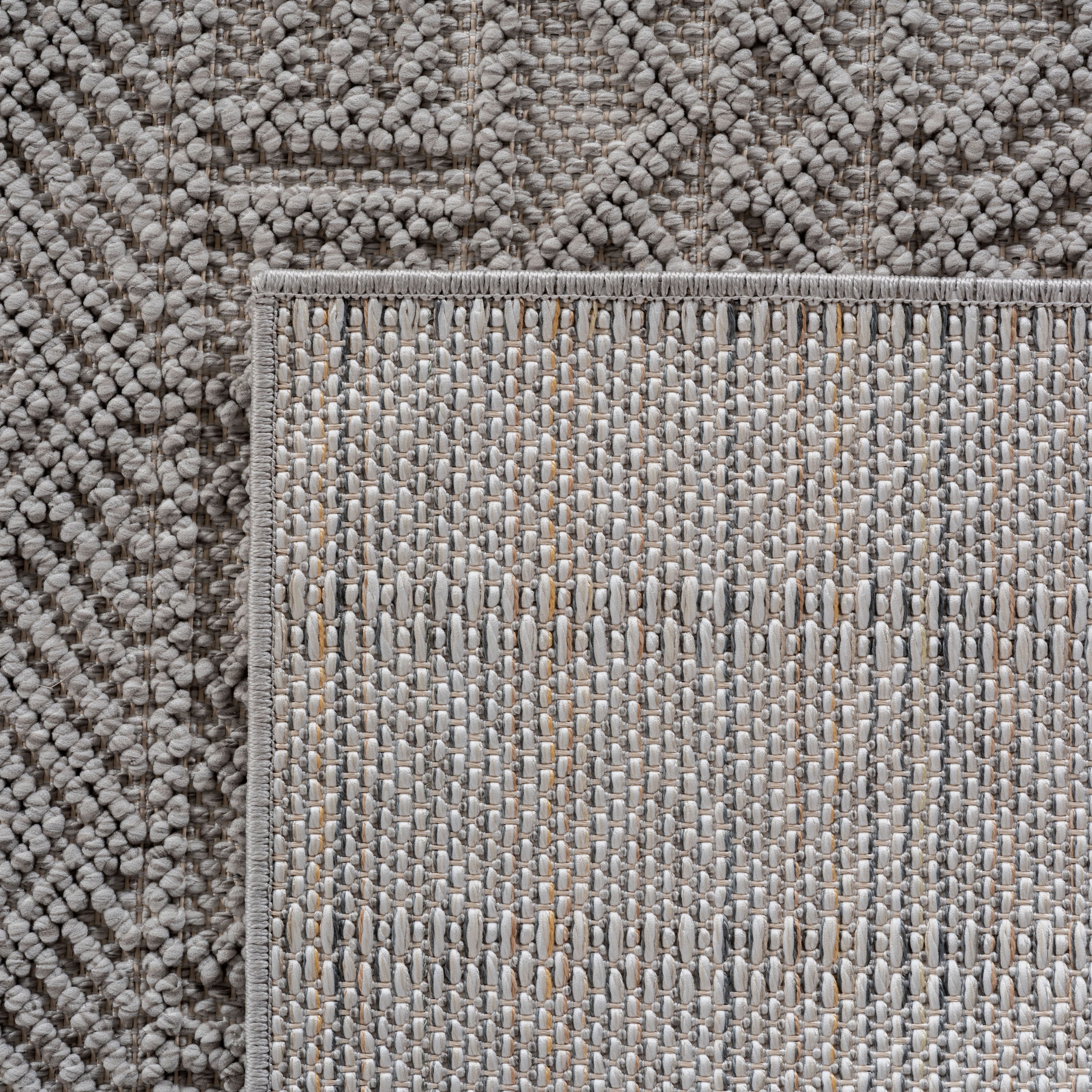 Ayyildiz Teppiche Teppich »HELIX 2202« rechteckig 7 mm Höhe 3D-Effekt durch Cut-Loop-Webtechnik
