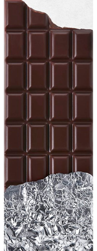 Fototapete »Chocolate Bar«, Fototapete Schokolade Tapete Café Panel 1,0m x 2,80m