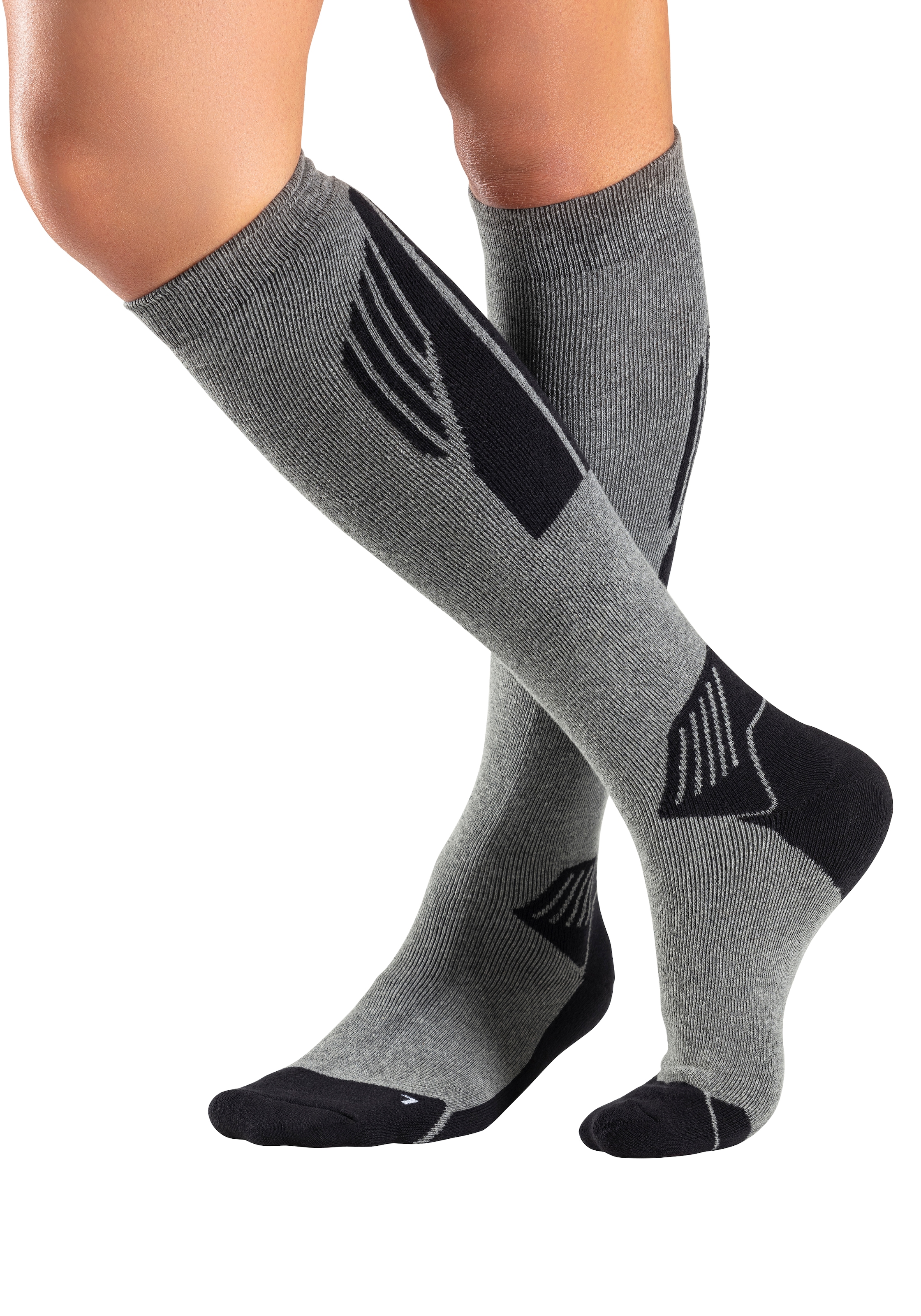 H.I.S Skistrümpfe Packung, 2 Paar tlg. mit bequemem Vollfrottee