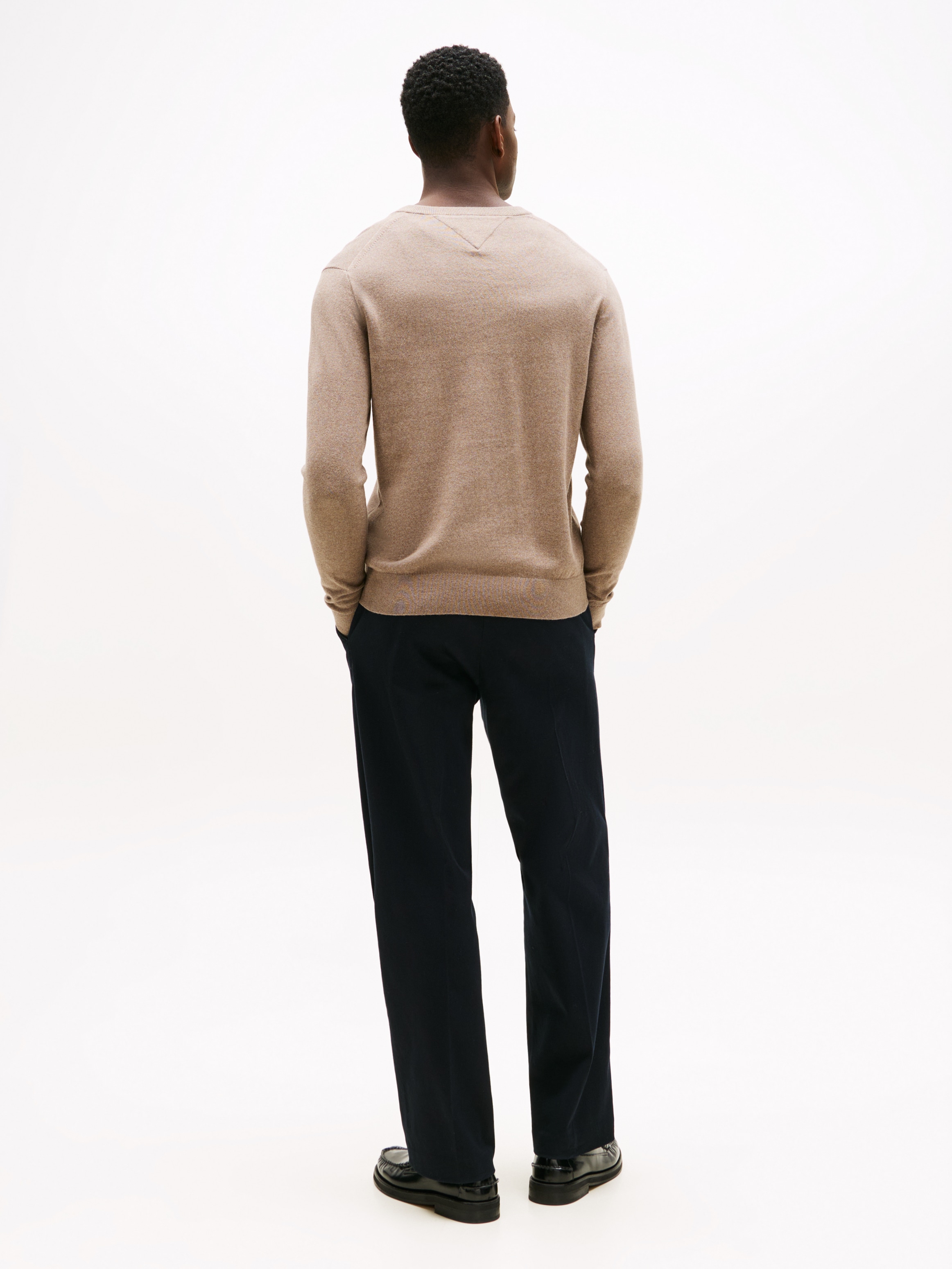 Tommy Hilfiger V-Ausschnitt-Pullover »PIMA ORG CTN CASHMERE V NECK«