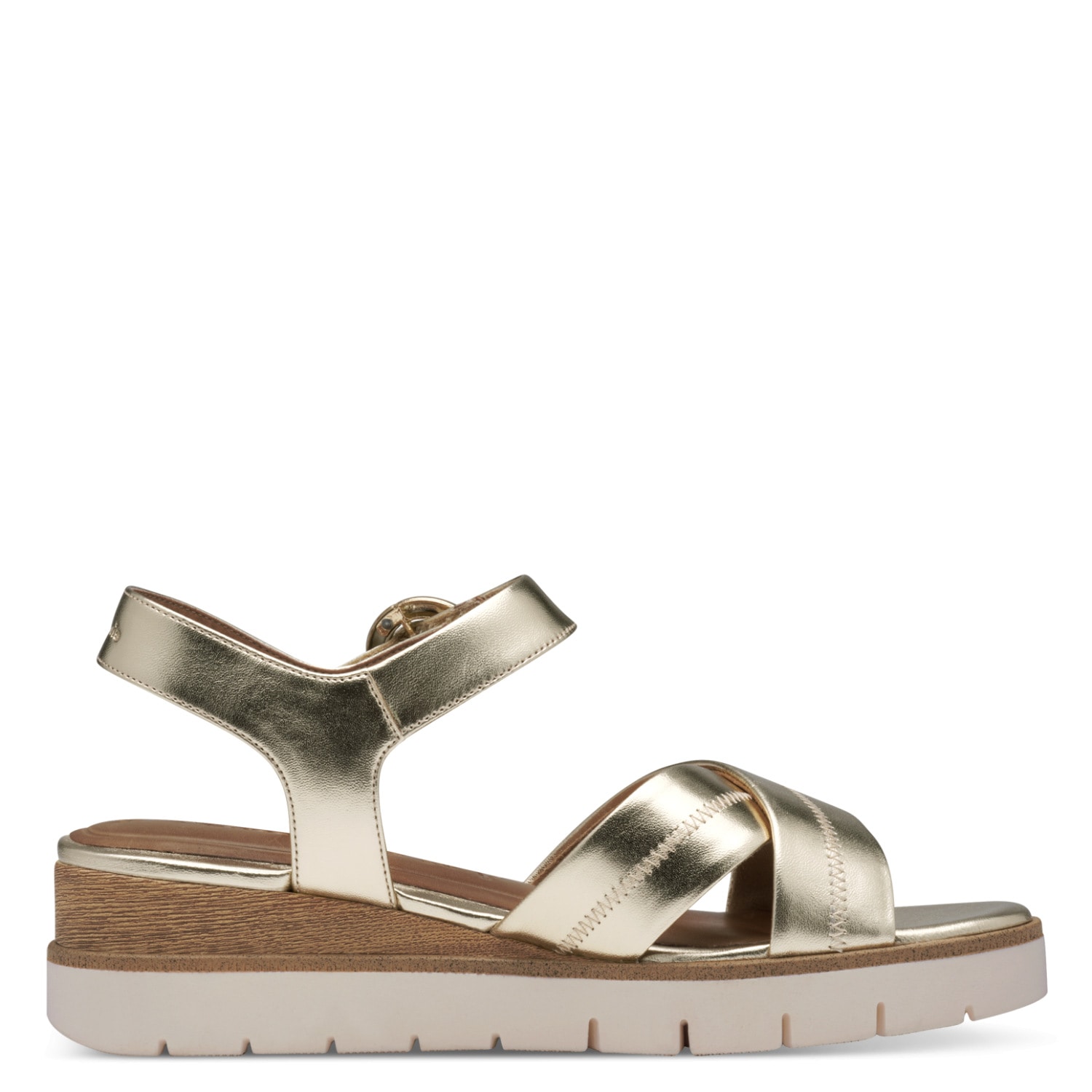 Tamaris Keilsandalette  , Sommerschuh, Riemchensandale mit Ziernähten