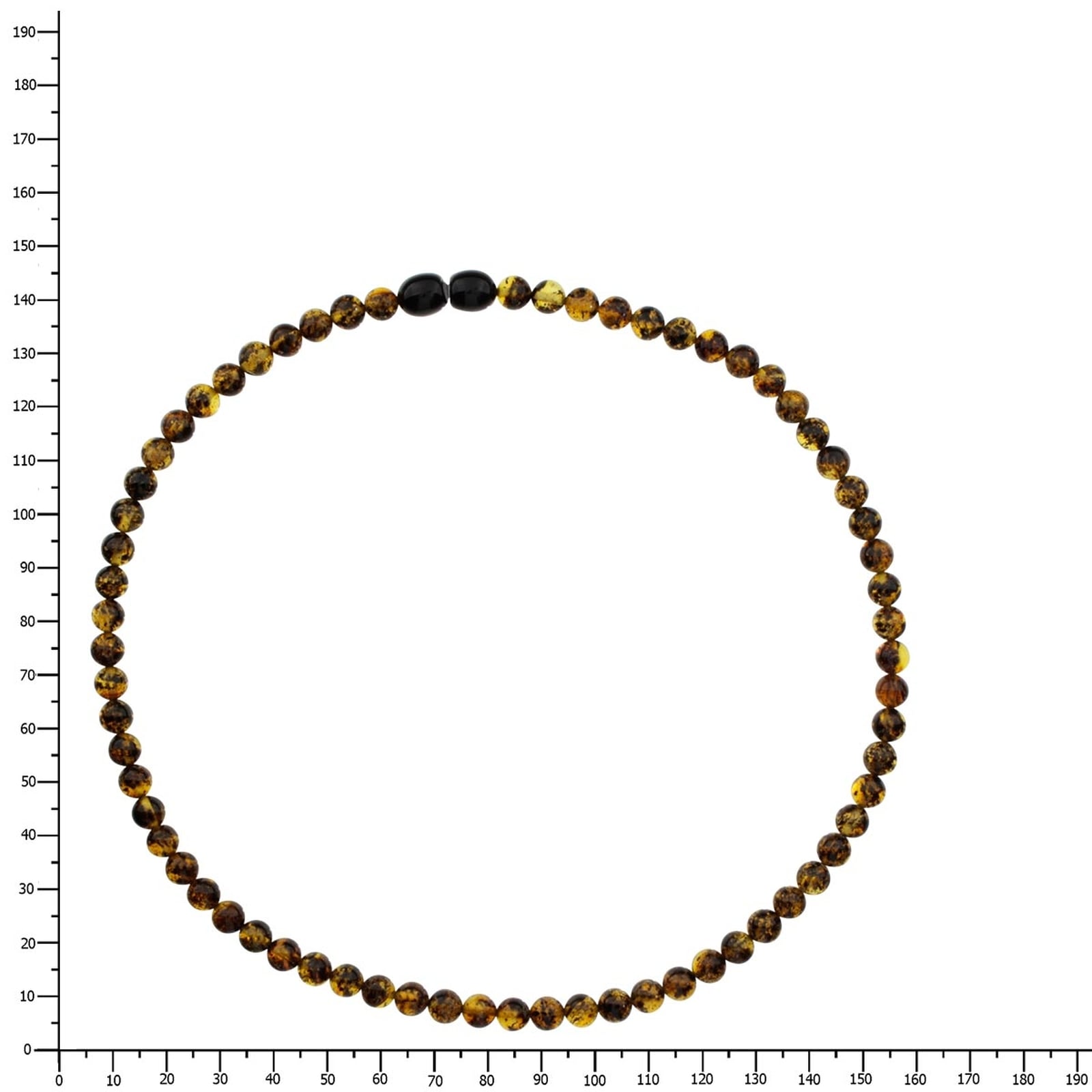 OSTSEE-SCHMUCK Collier »- Kugel 5 mm - Bernstein -,«
