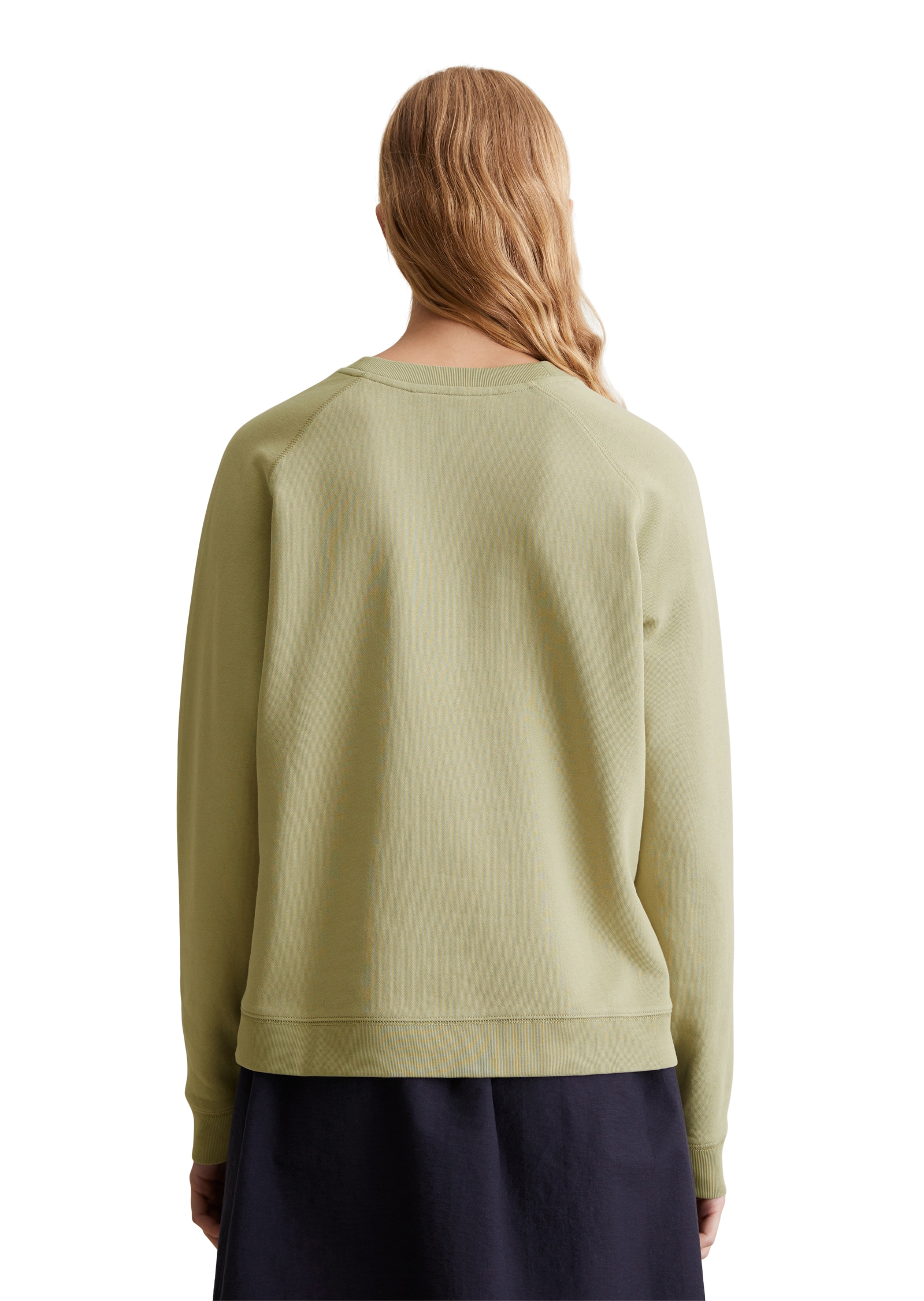 Marc O'Polo DENIM Sweatshirt, Rückenteil dezent länger, kleine Seitenschlitze, relaxed fit