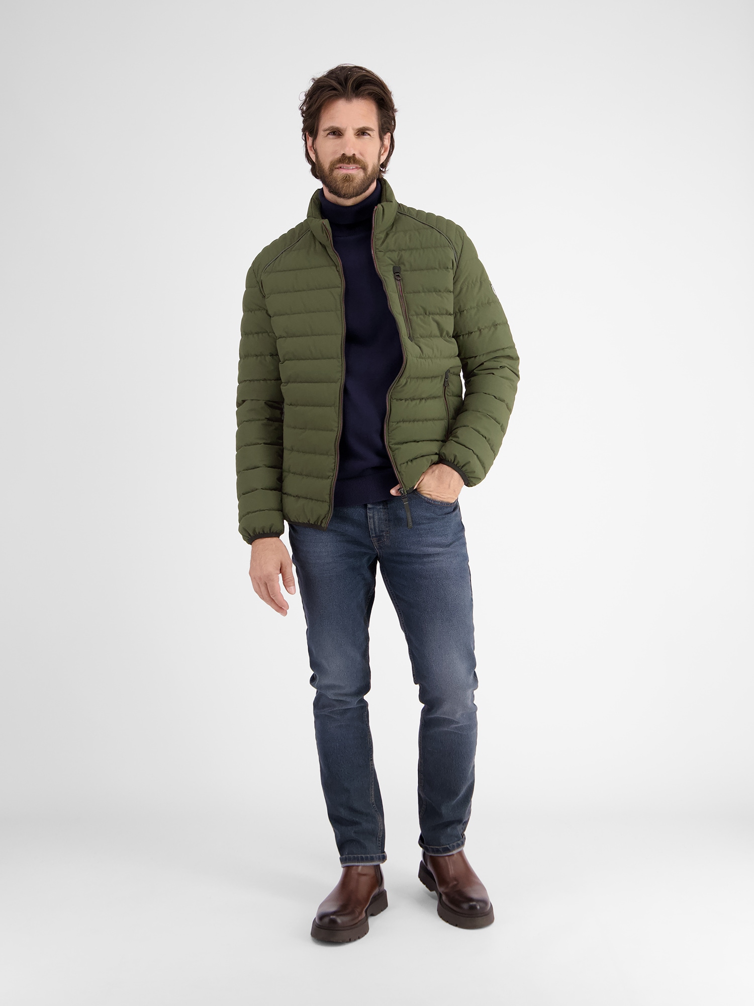 LERROS Steppjacke »LERROS Leichte Herren Funktions-Steppjacke«, ohne Kapuze, Wasser- und windabweisend