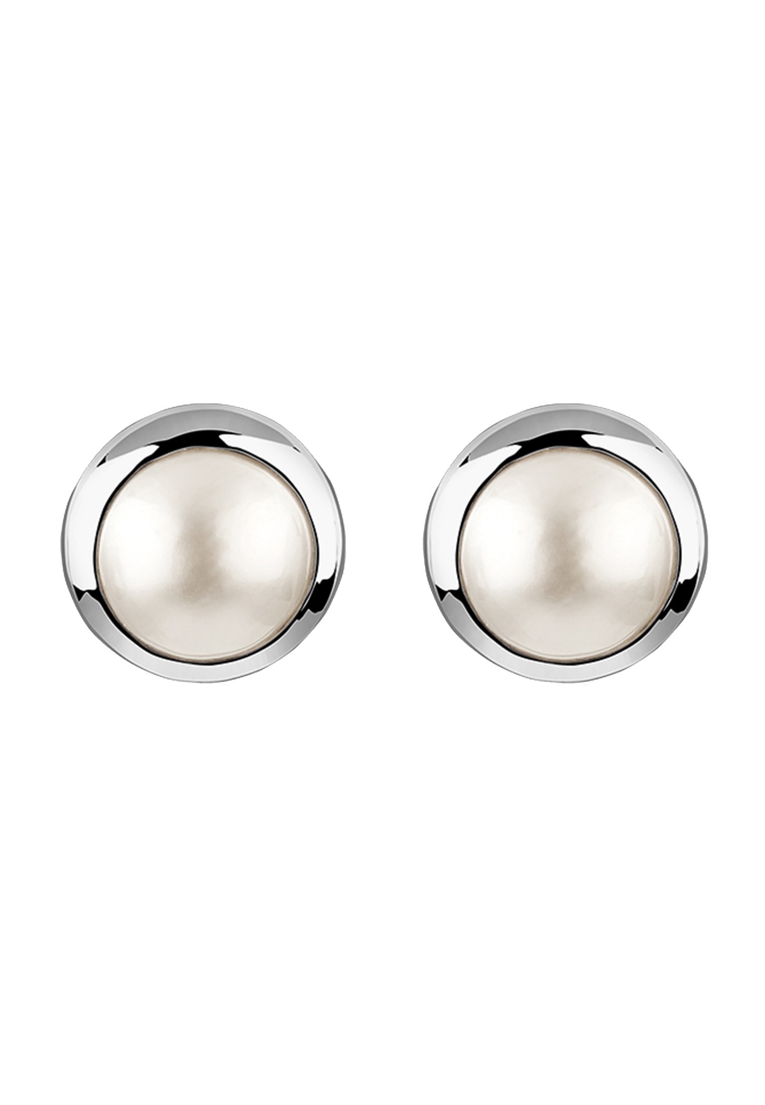 Nenalina Paar Ohrstecker »Ohrringe Ohrstecker Mabe-Perle Klassisch 925 Silber«