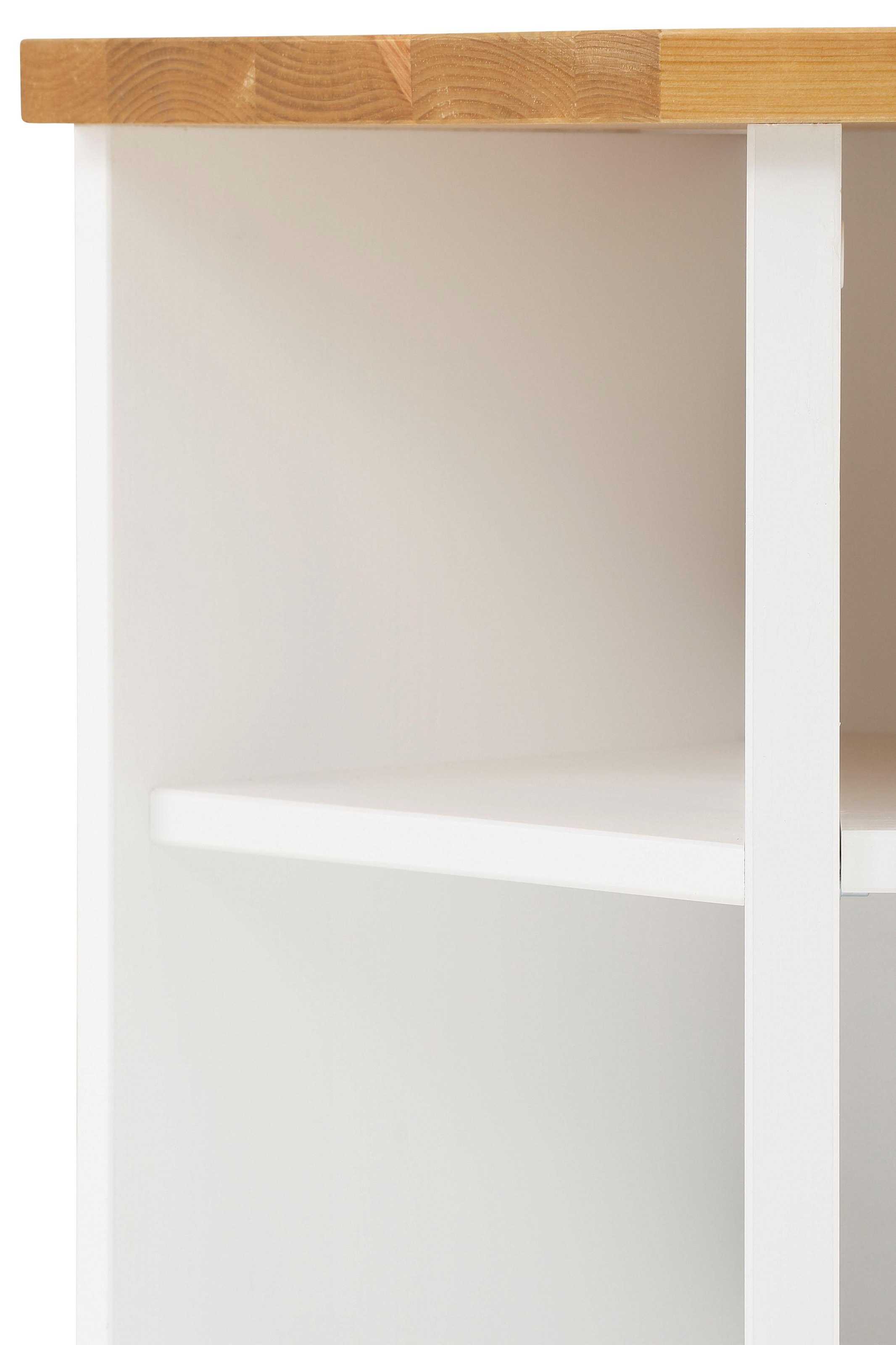 Home affaire Lowboard »Trinidad, TV-Schrank, Eck-TV -Schrank«, Kommode, Breite 105 cm, FSC® zertifiziertes Massivholz