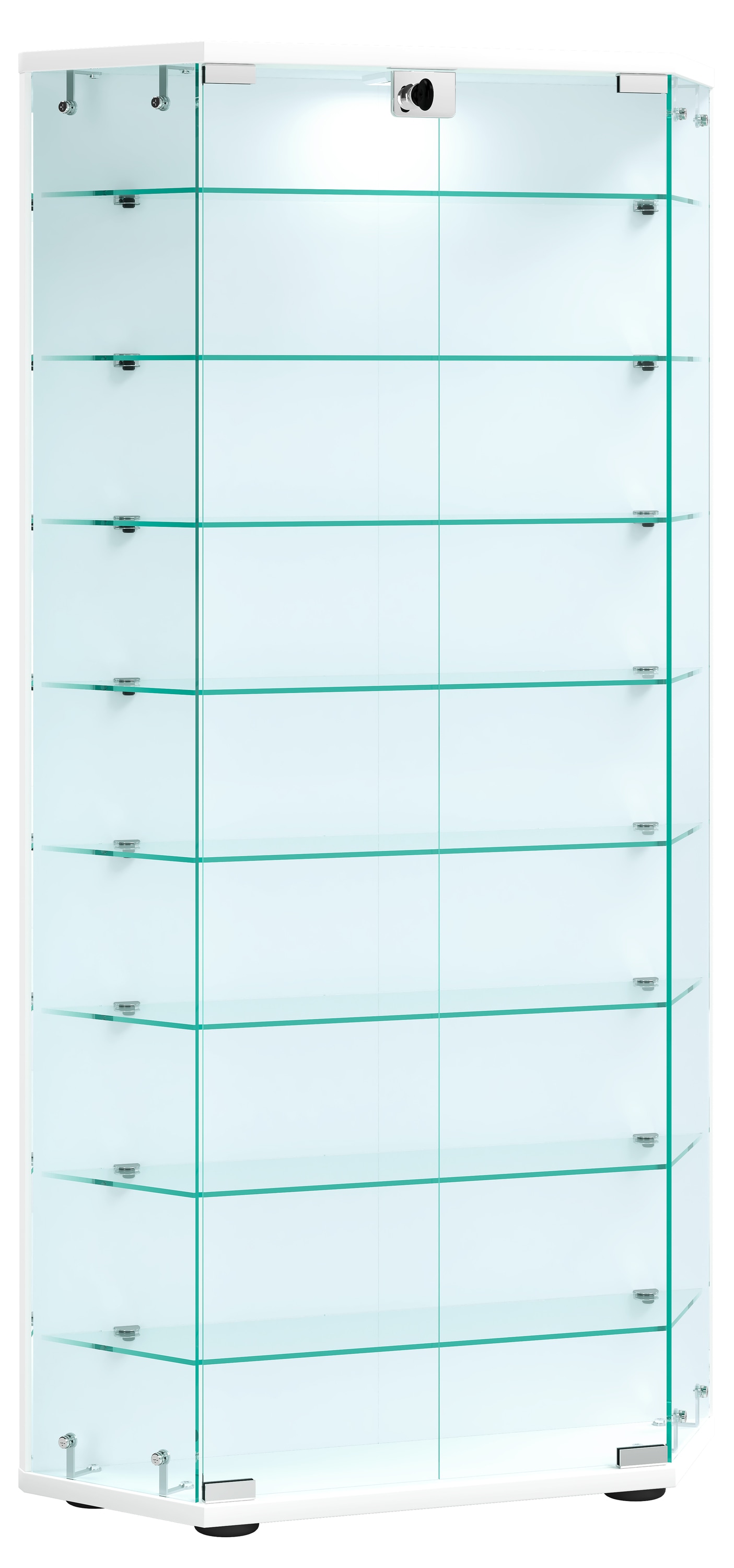 VCM Standvitrine »Holz Glas Stand Vitrine Sammelvitrine Cenila XL«