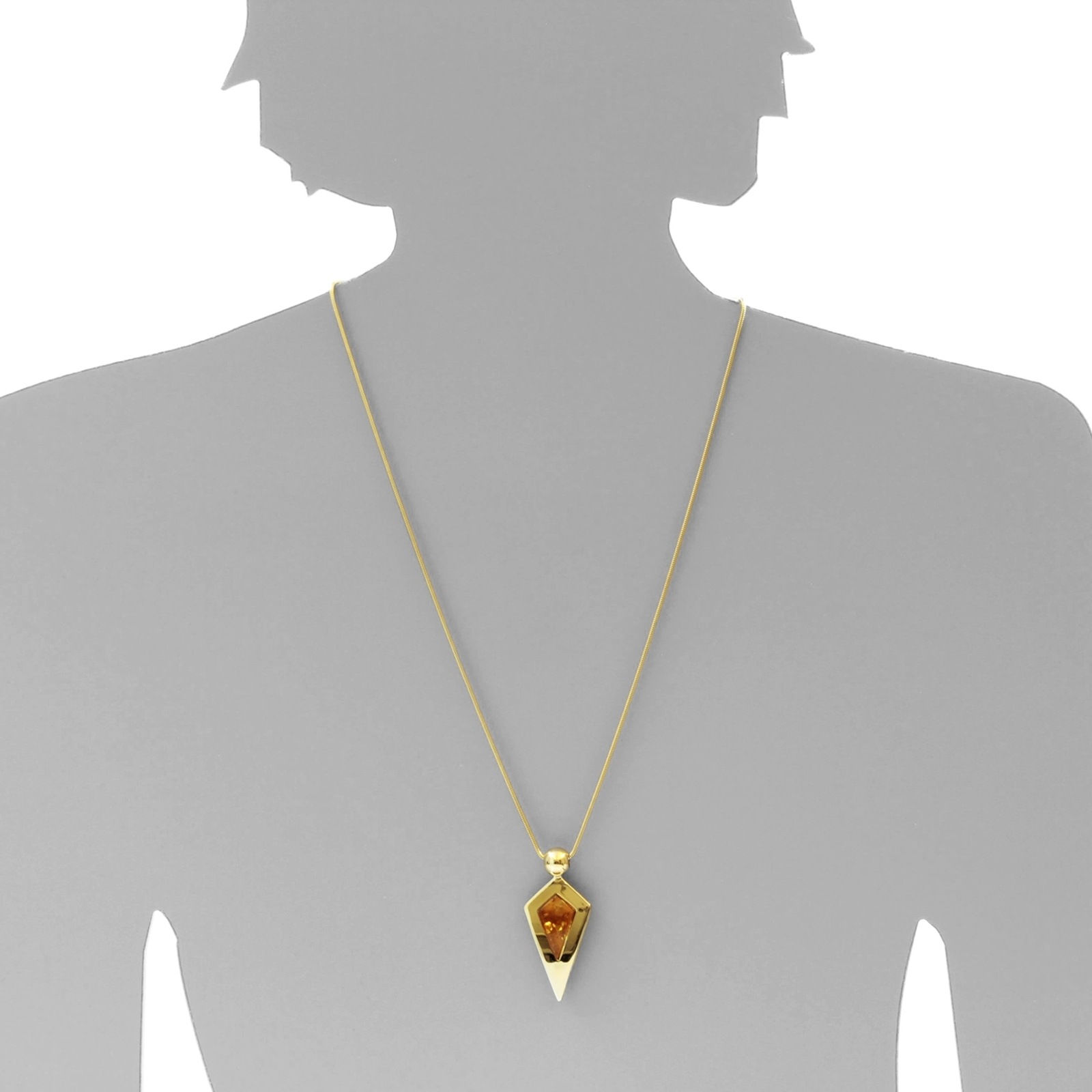 OSTSEE-SCHMUCK Kette mit Anhänger »- Erka - Silber 925/000, vergoldet - Bernstein«