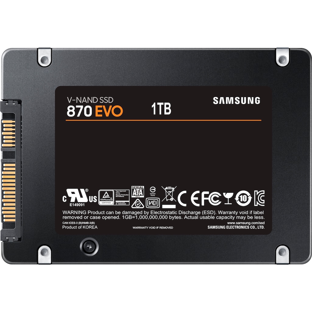 Samsung interne SSD »870 EVO«, 2,5 Zoll, Anschluss SATA III