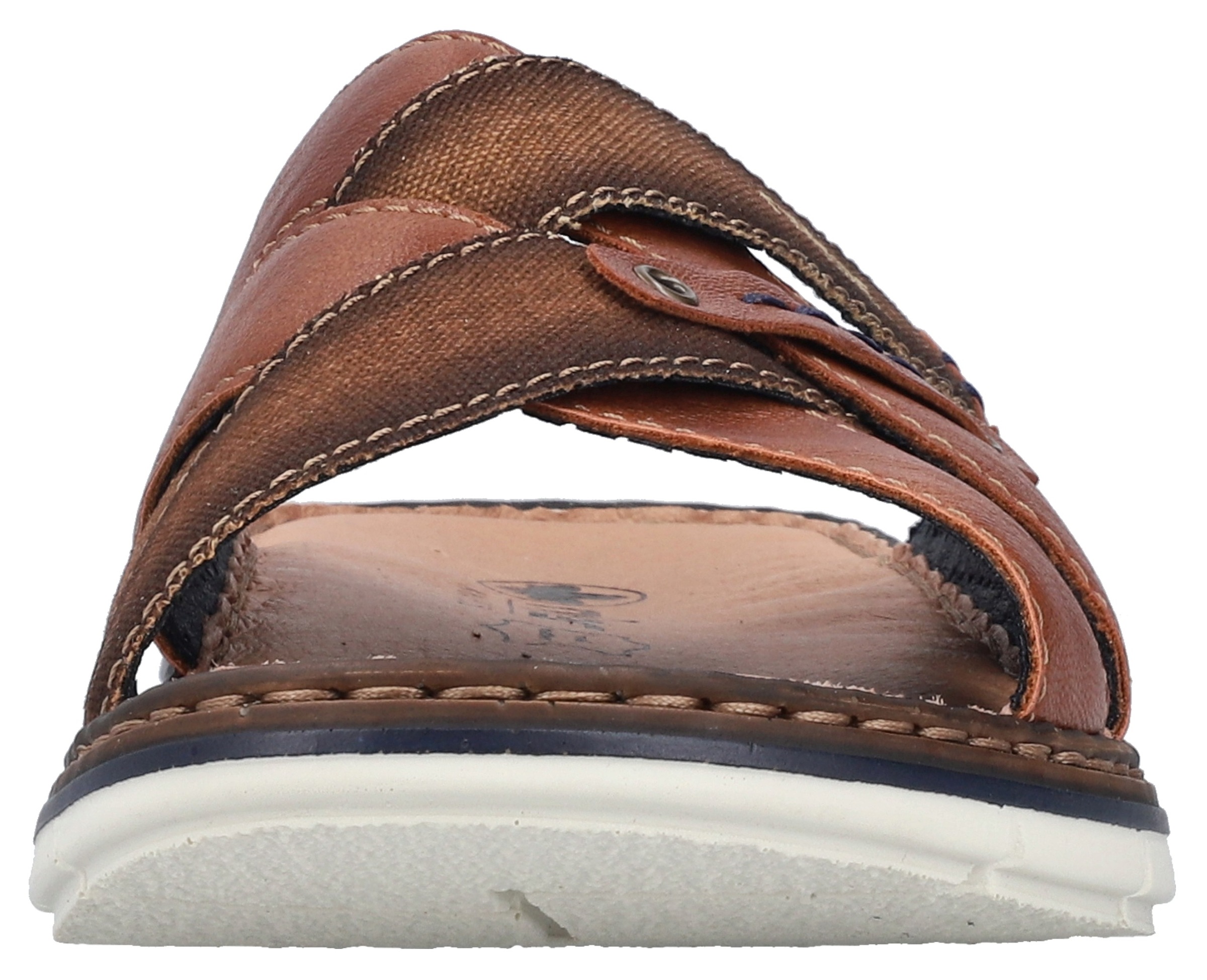 Rieker Pantolette, Sommerschuh, Schlappen, Poolslides, mit Leder-Innensohle
