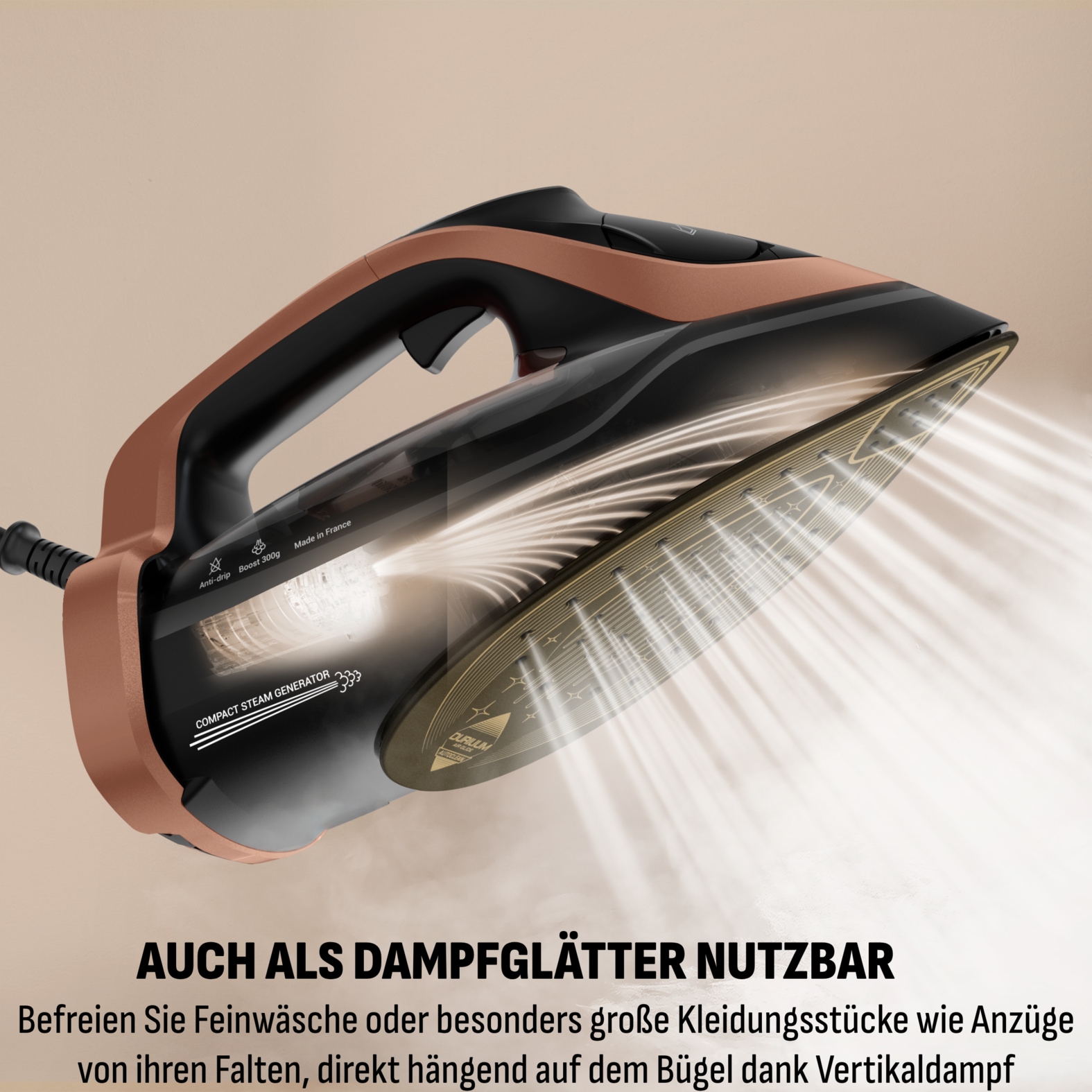 Tefal Dampfbügeleisen »FV9E50 Ultimate Power Pro« 3200 W 85 g/Min. kontin. Dampfabgabe, 300 g/Min. Dampfstoß, selbstreinigend