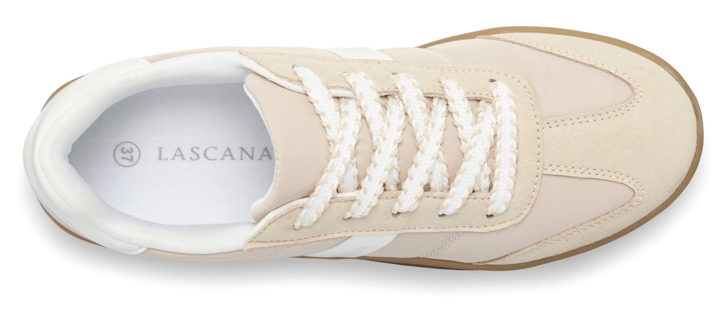 LASCANA Sneaker »Schnürschuh, Halbschuh, Freizeitschuh«, mit angesagter Sohle VEGAN