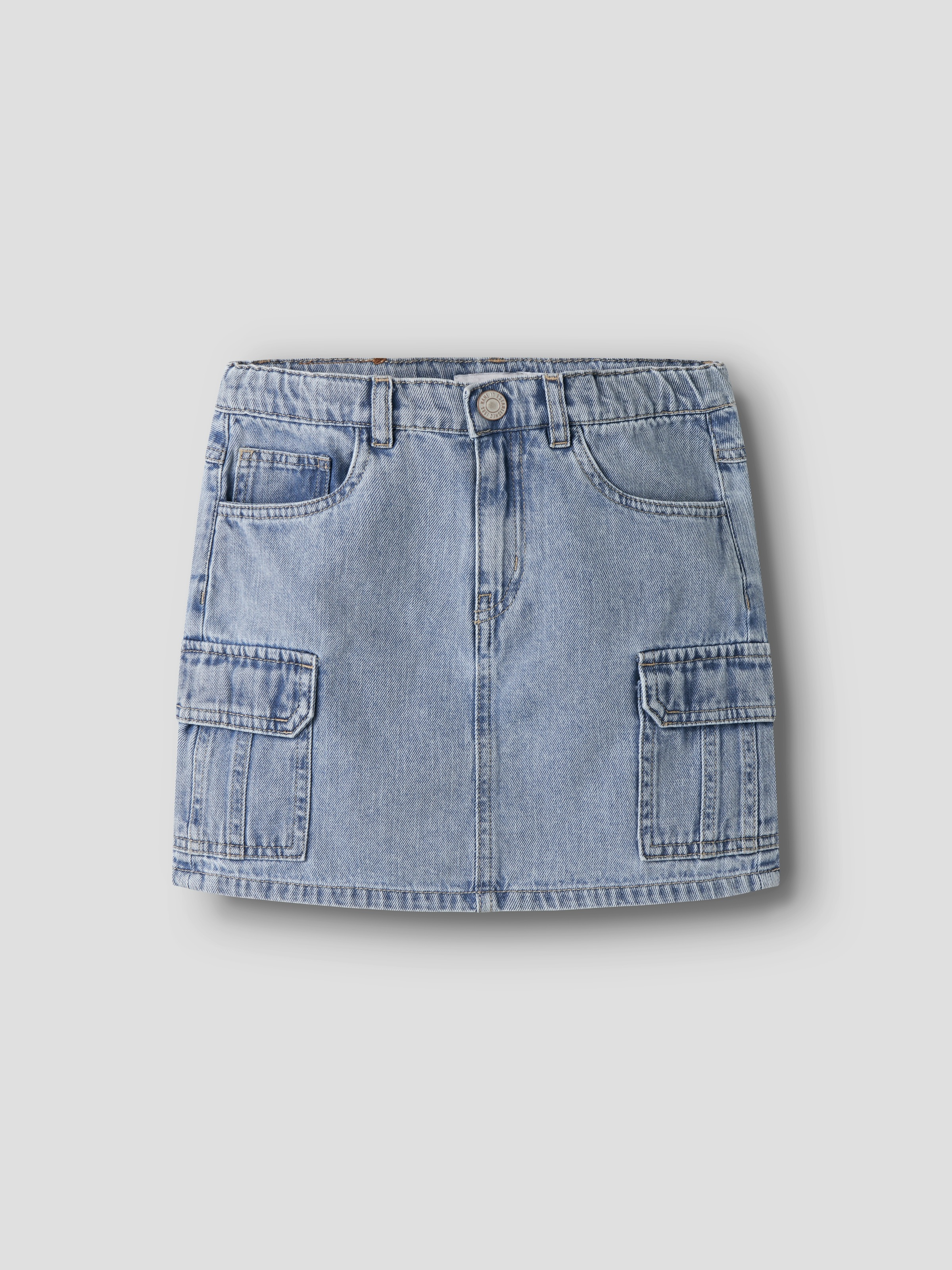 Name It Jeansrock »NKFMELLA DNM CARGO SKIRT 2288-OV D« Baumwolle, Cargotaschen, Used Look