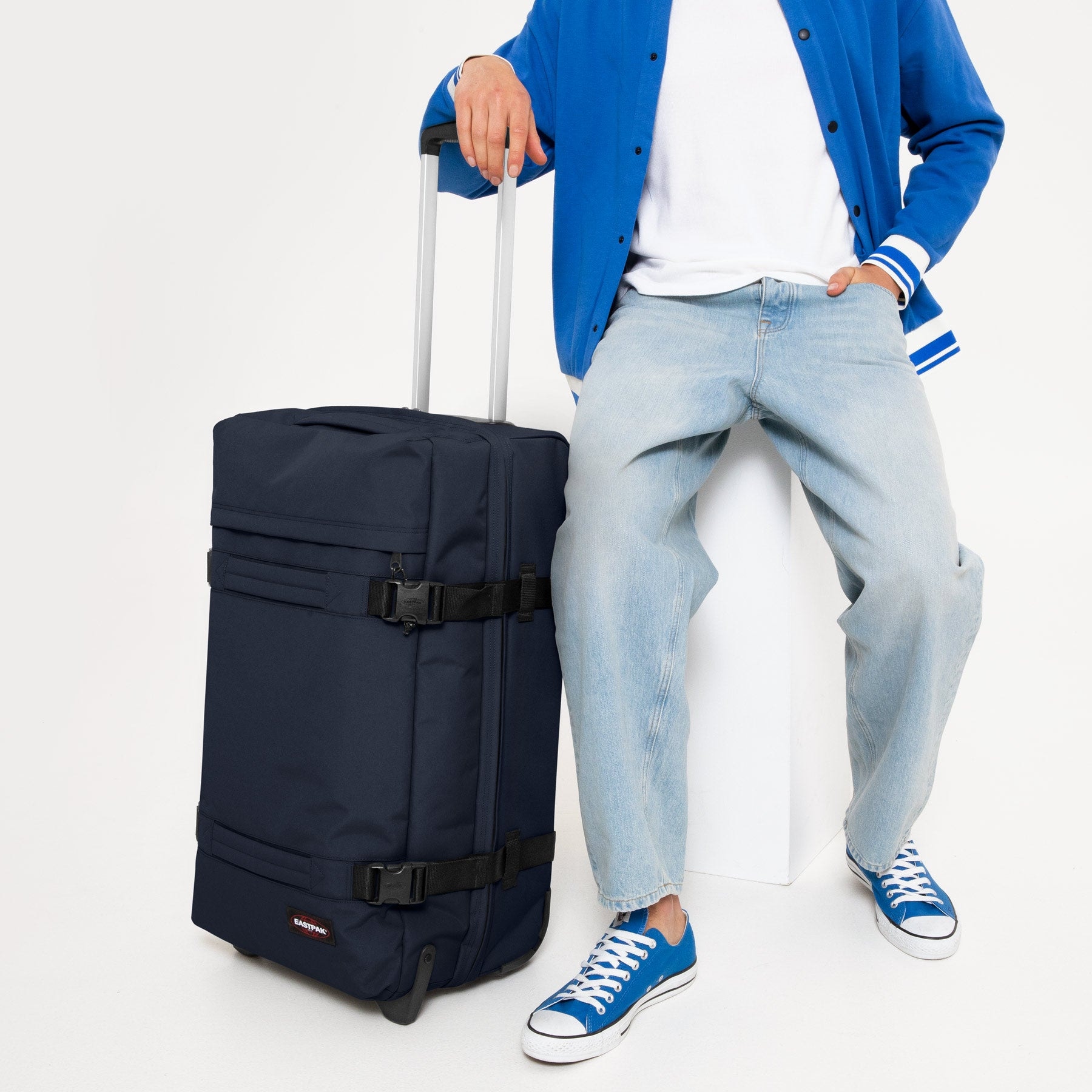 Eastpak Weichgepäck-Trolley »TRANSIT'R M« 78 l 2 Rollen Reisegepäck Aufgabegepäck Reisekoffer mit TSA Schloss Reisetasche