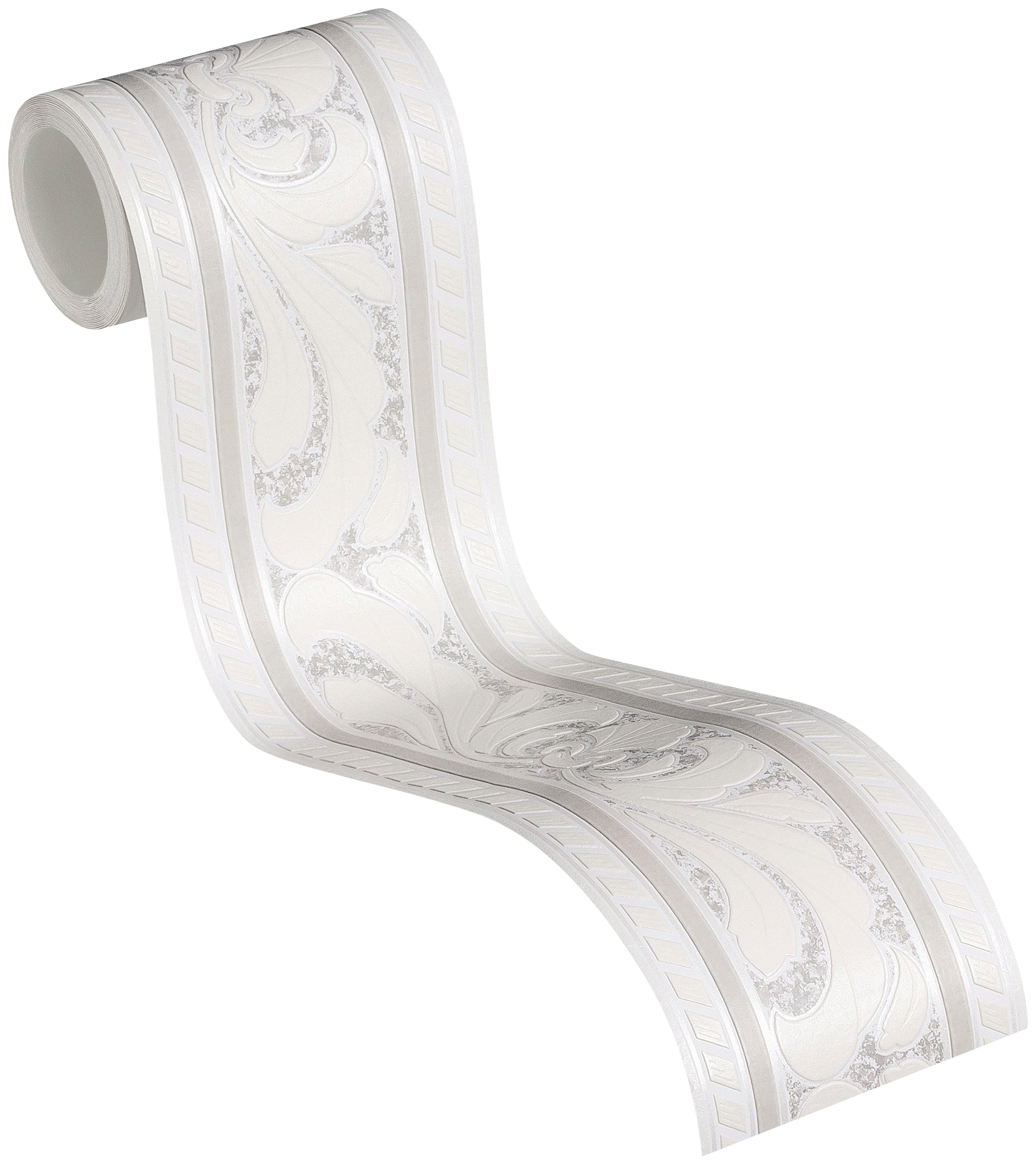 A.S. Création Bordüre »Only Borders« Barock | gemustert | ornamental aufgeschäumt Tapete Bordüre Barock Holzplanken in Vintage-Optik Borte Wohnzimmer