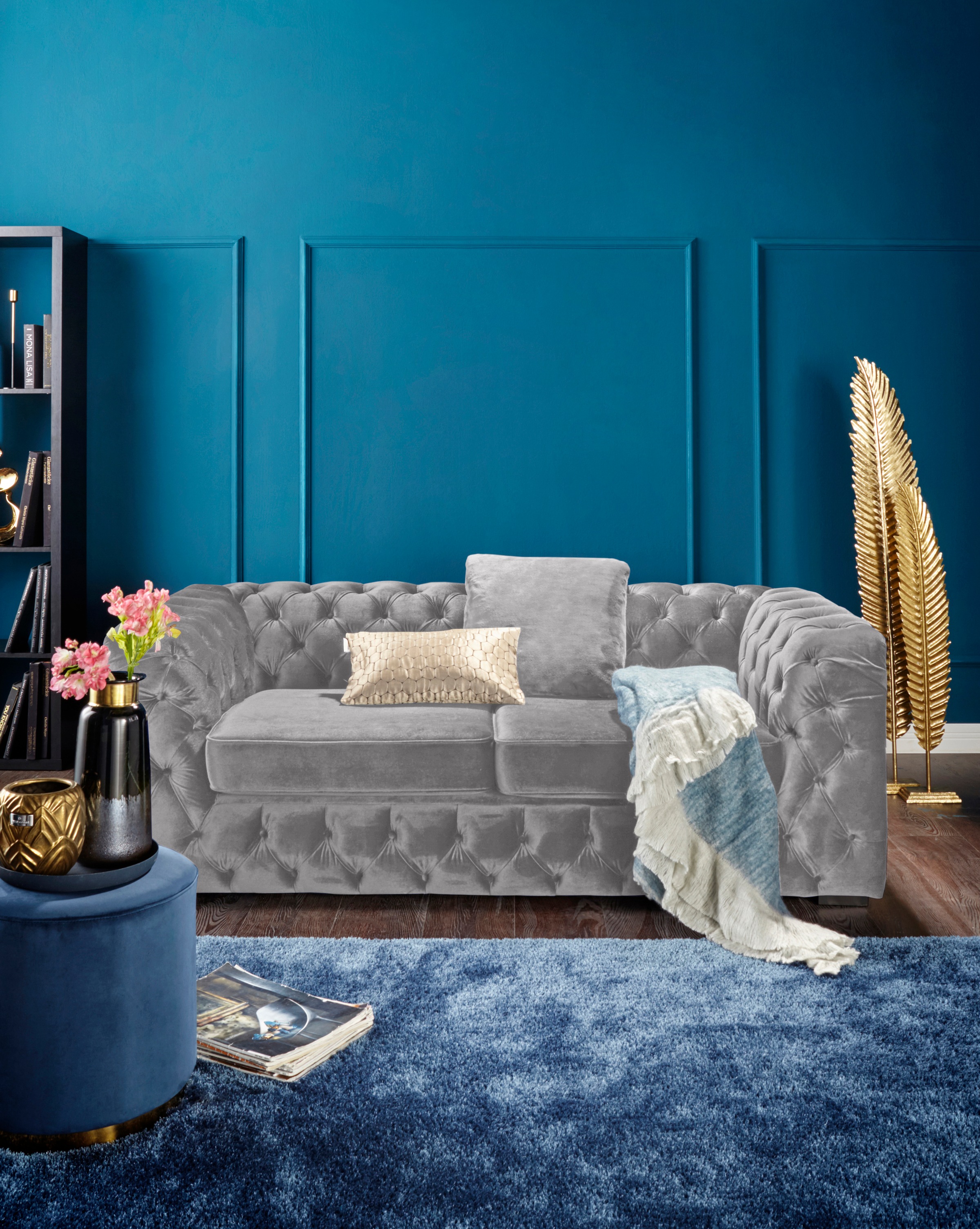 Guido Maria Kretschmer Home&Living Chesterfield-Sofa »Kalina«, mit klassischer Chesterfield-Knopfheftung