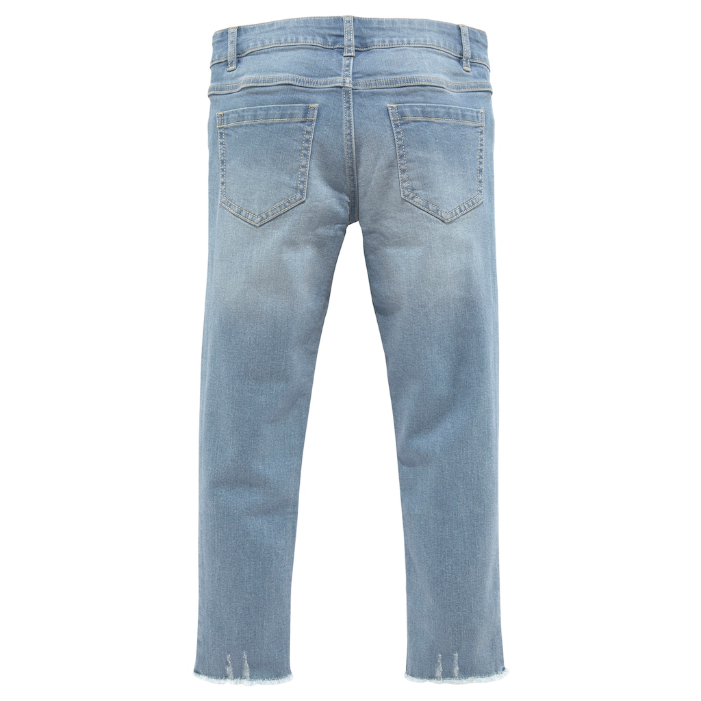 KangaROOS 7/8-Jeans, mit geschnittener Saumkante