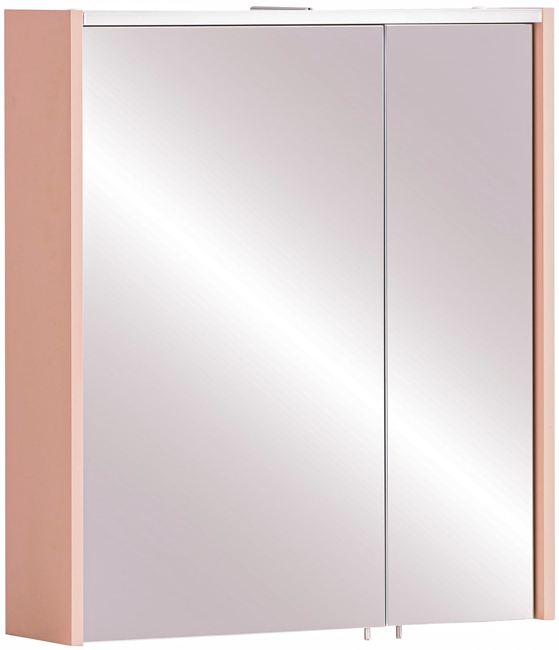 Spiegelschrank »Smash, Breite 63 cm«, Apricot Dekor, inkl. LED-Beleuchtung und Steckdose
