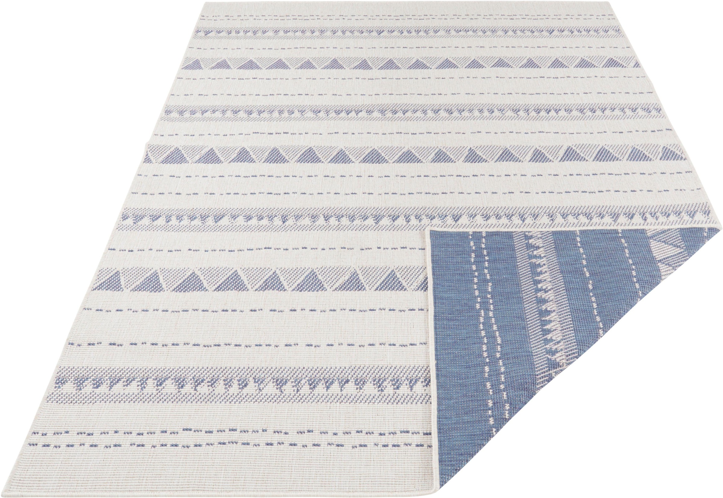 bougari Teppich »Bahamas«, rechteckig, 5 mm Höhe, In- und Outdoor geeignet, Wendeteppich, Wohnzimmer