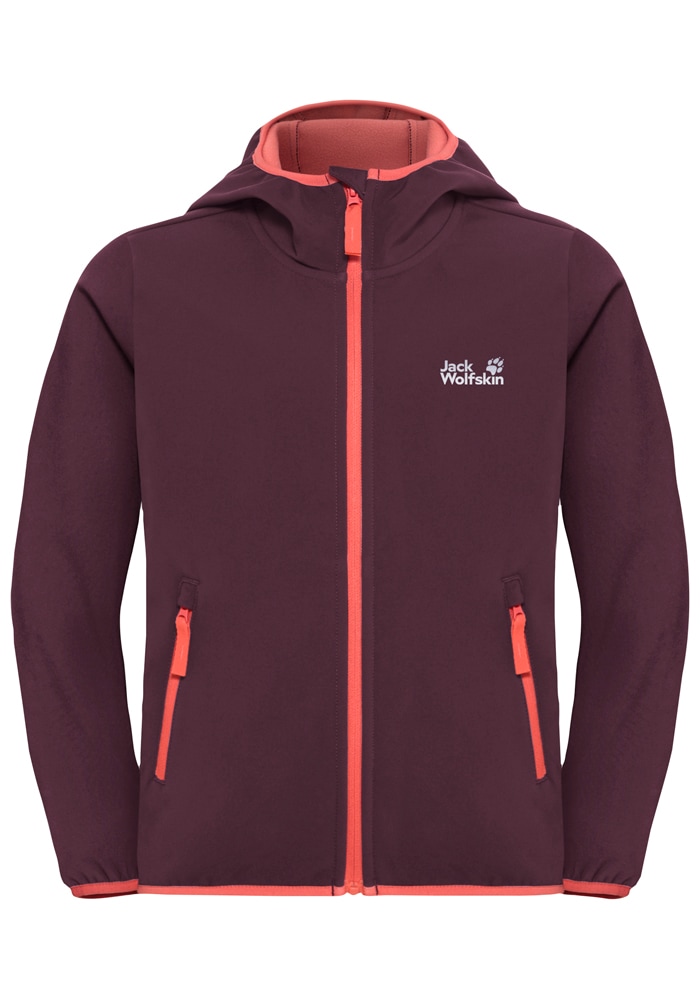 Jack Wolfskin Softshelljacke »FOURWINDS JACKET KIDS«, mit Kapuze