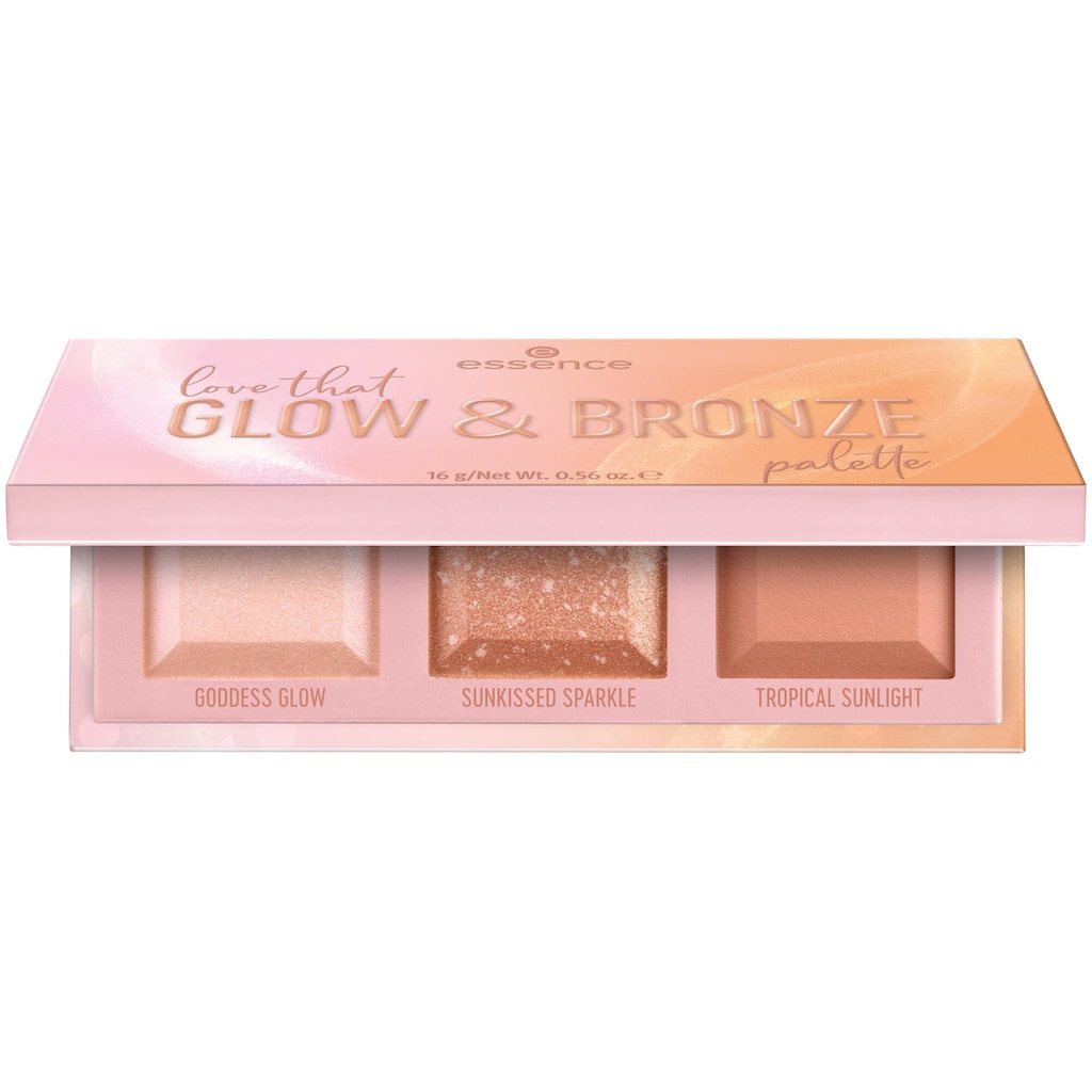 Essence Highlighter-Palette »love that GLOW & BRONZE palette«