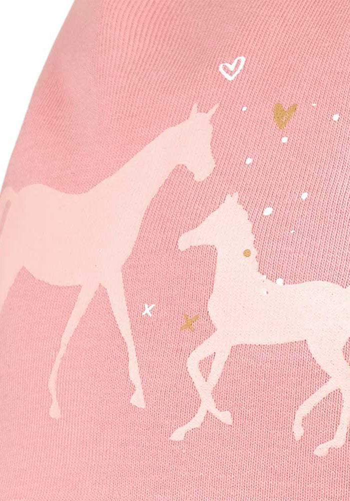 MAXIMO Wendemütze, KIDS GIRL-Beanie, "horses"