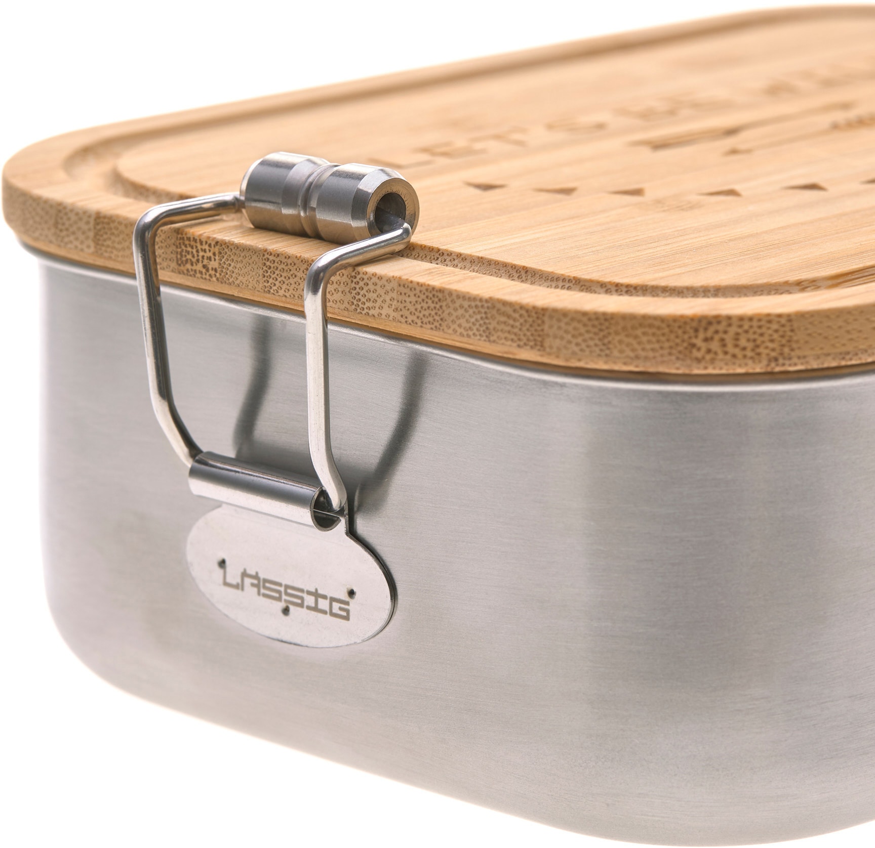 LÄSSIG Lunchbox »Bamboo, Adventure«, (1 tlg.), mit Holzdeckel