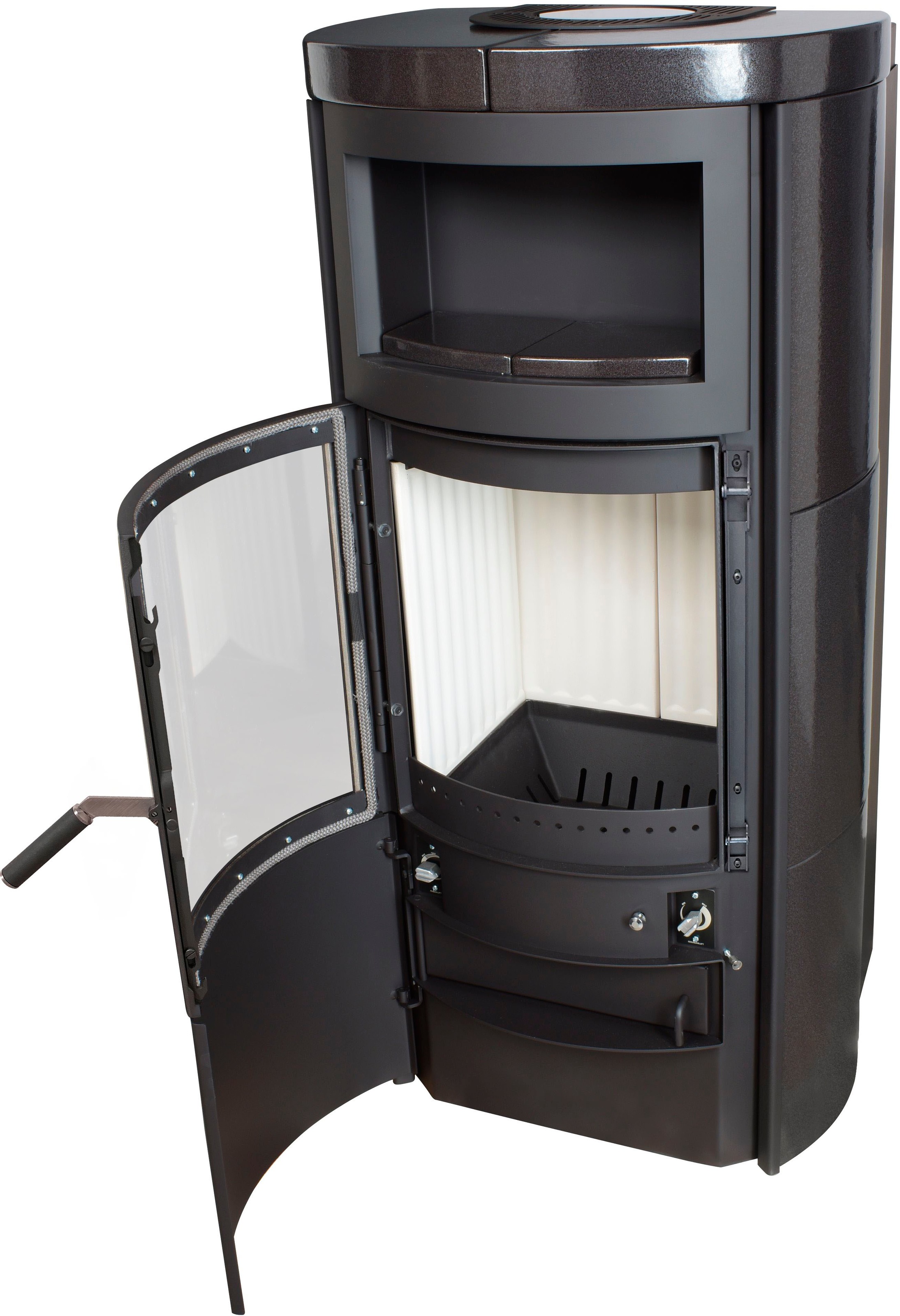 HARK Kaminofen »»Vito WW GT ECOplus 8,4 KW««, Ofenkacheln meteor-schwarz
