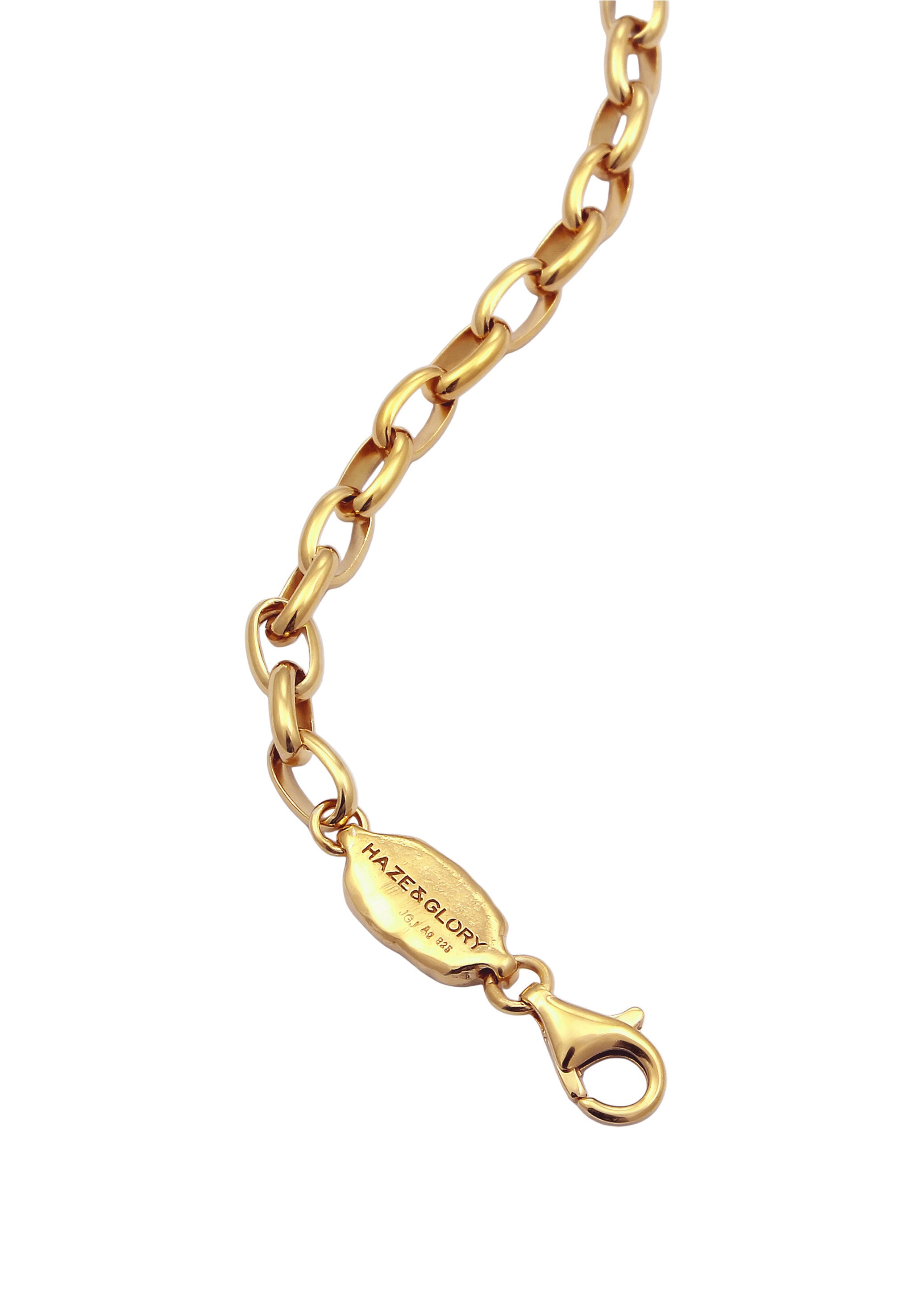HAZE & GLORY Armkette »Armband Ankerkette Palme Basic 925 Silber«