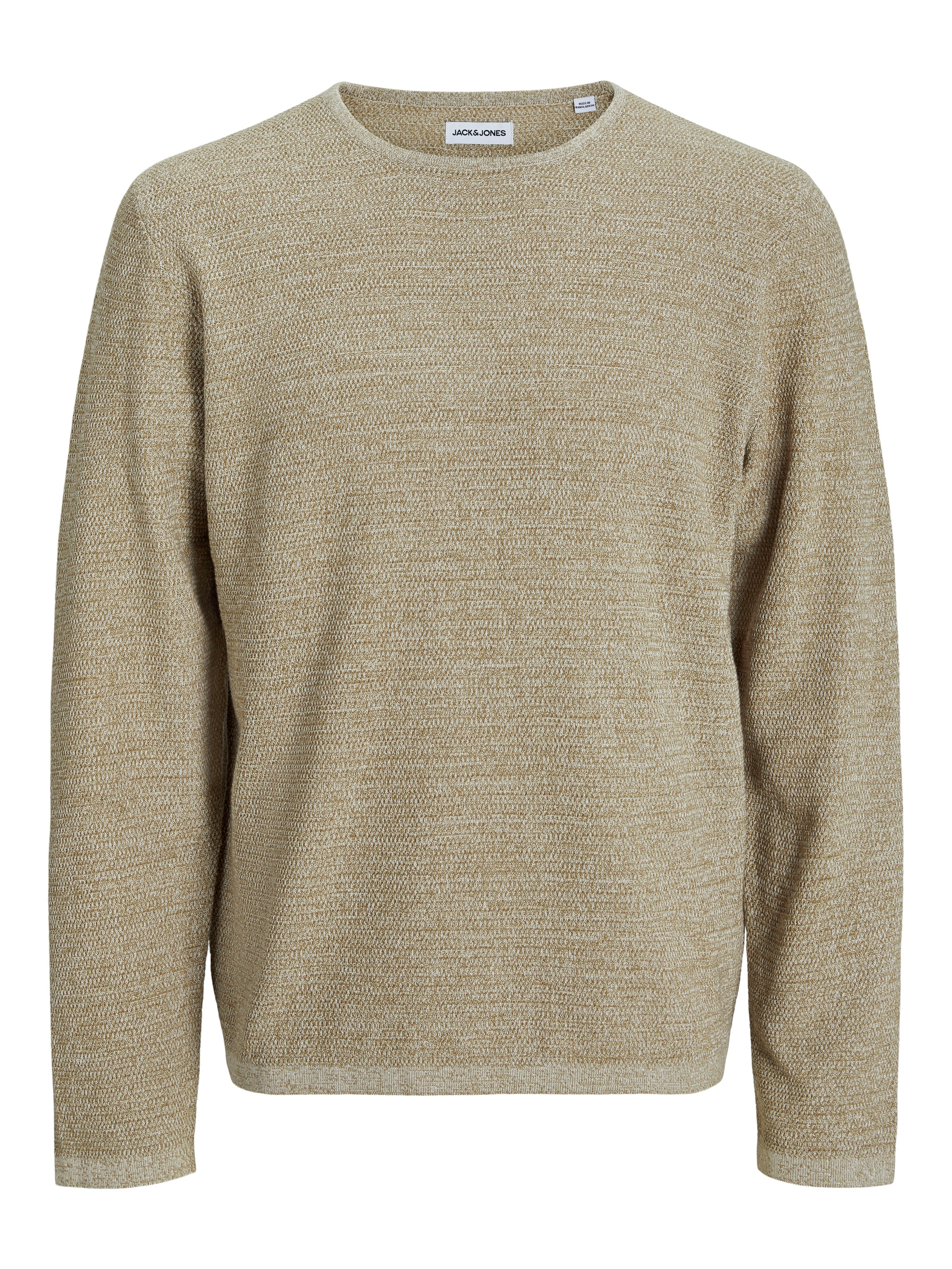 Jack & Jones Rundhalspullover »JJEGEORGE KNIT CREW NECK NOOS«, mit Strick Optik