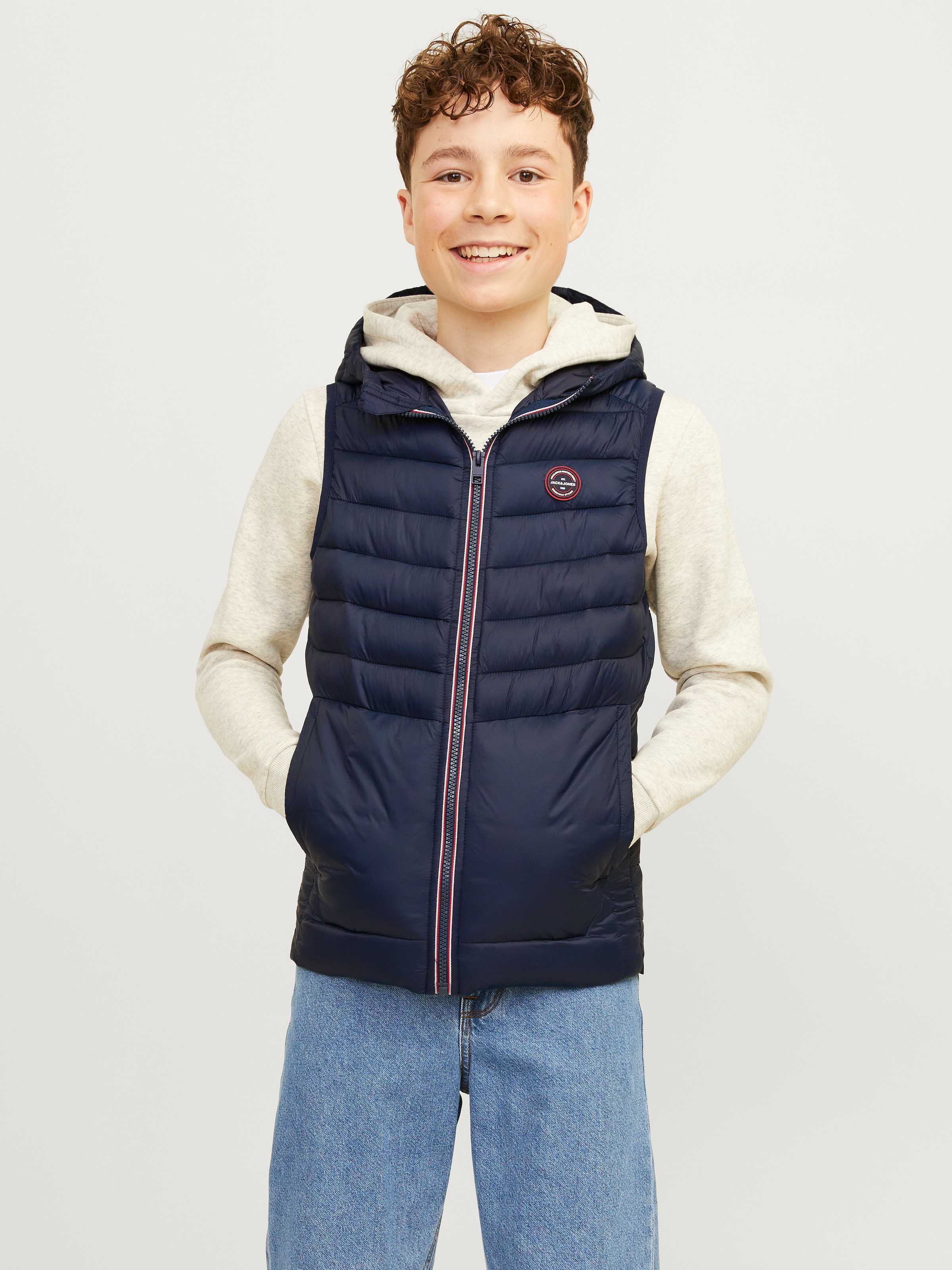 Jack & Jones Junior Steppweste »JJESPRINT PUFFER BW HOOD NOOS JNR«