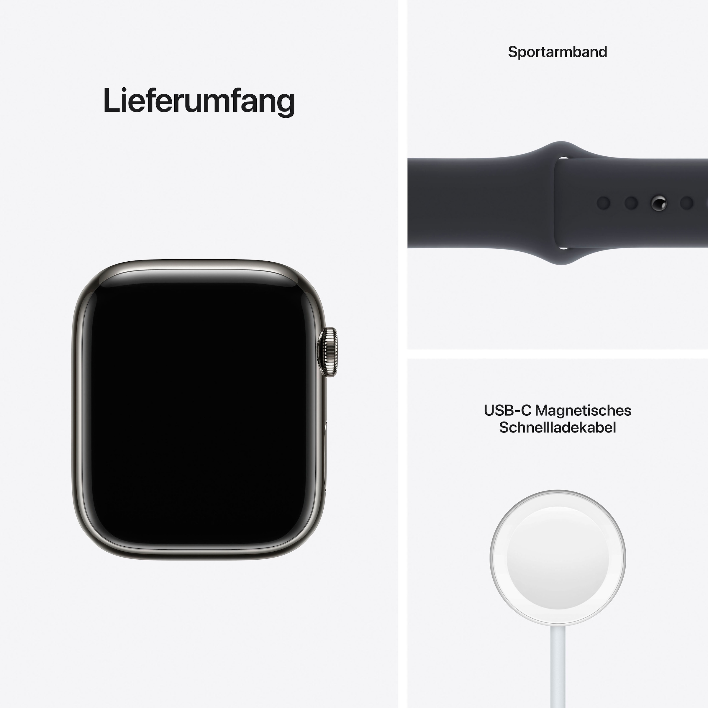 Apple Smartwatch »Watch Series 7 GPS + Cellular, 45mm«, (4,83 cm / 1,9 Zoll), Watch OS 8, 32 GB,)