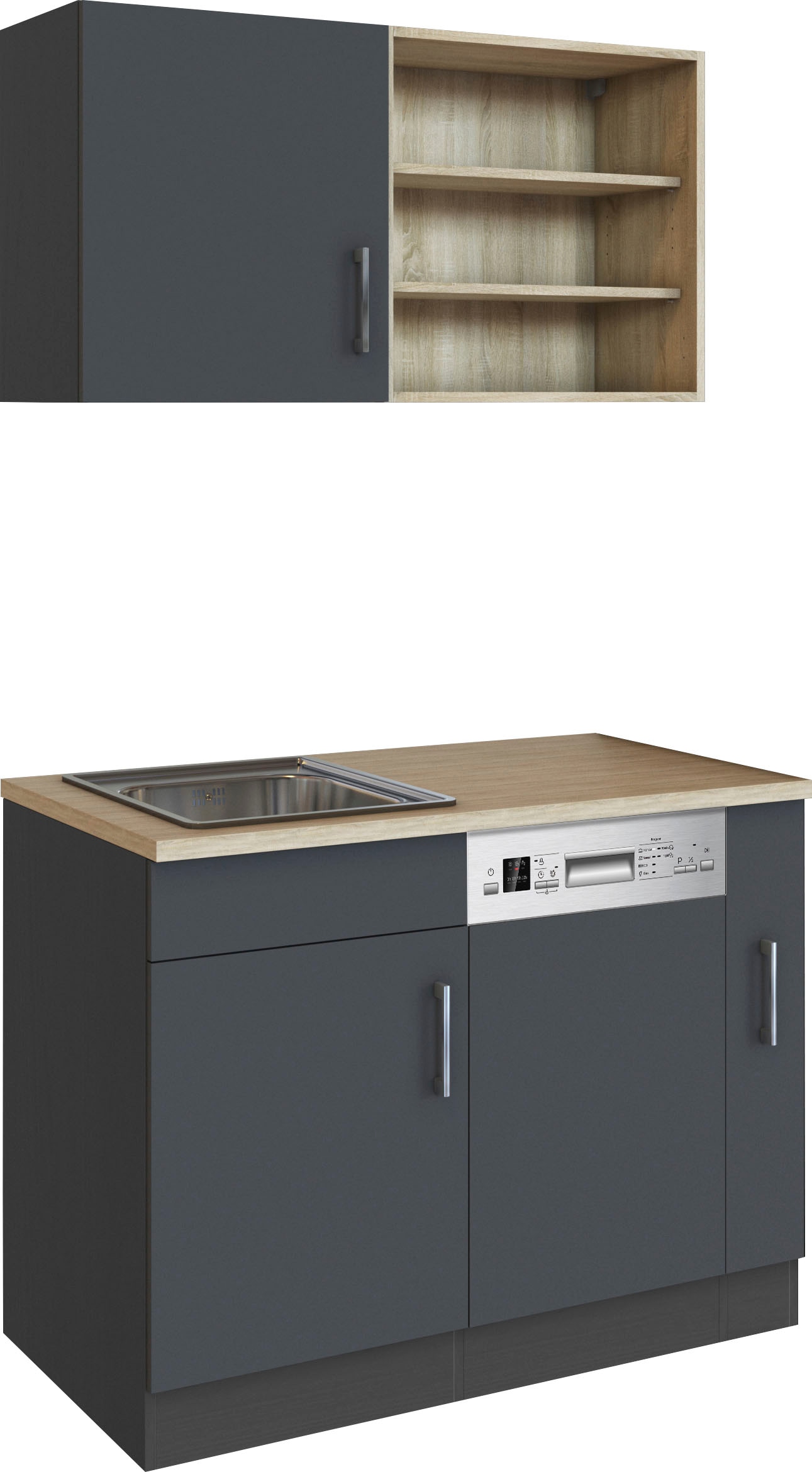 KOCHSTATION Pantryküche »KS-Mali«, Breite 110 cm, mit E-Geräten
