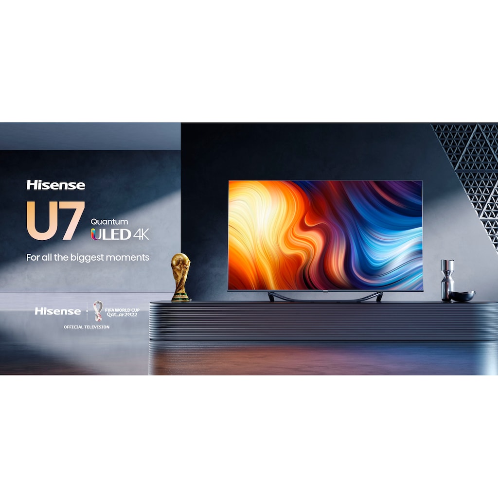 Hisense LED-Fernseher »55U7HQ«, 139 cm/55 Zoll, 4K Ultra HD, Quantum Dot,120Hz, Game Mode, HDR10+, Dolby Vision IQ & Atmos