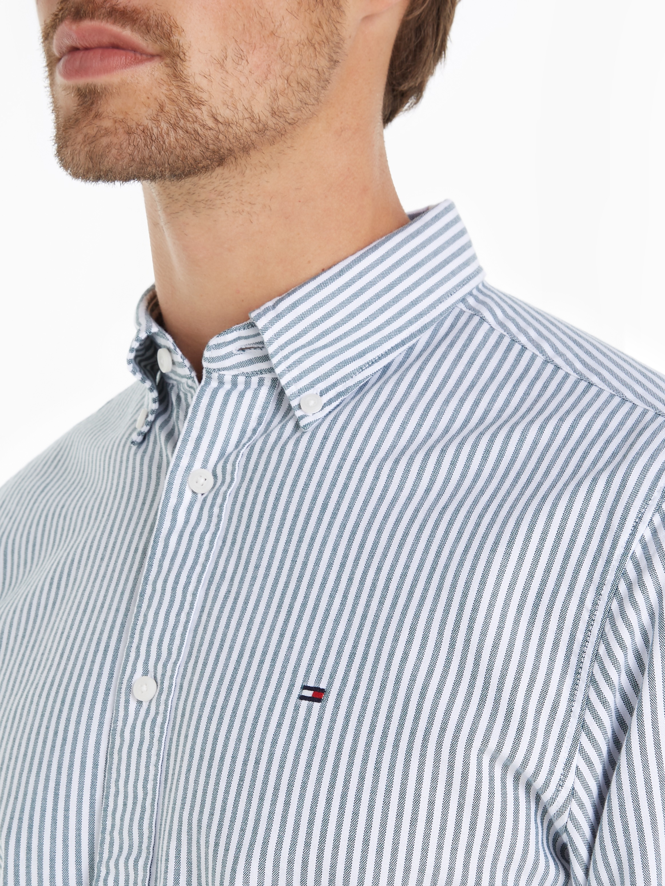 Tommy Hilfiger Langarmhemd »HERITAGE OXFORD STRIPE RF SHIRT«
