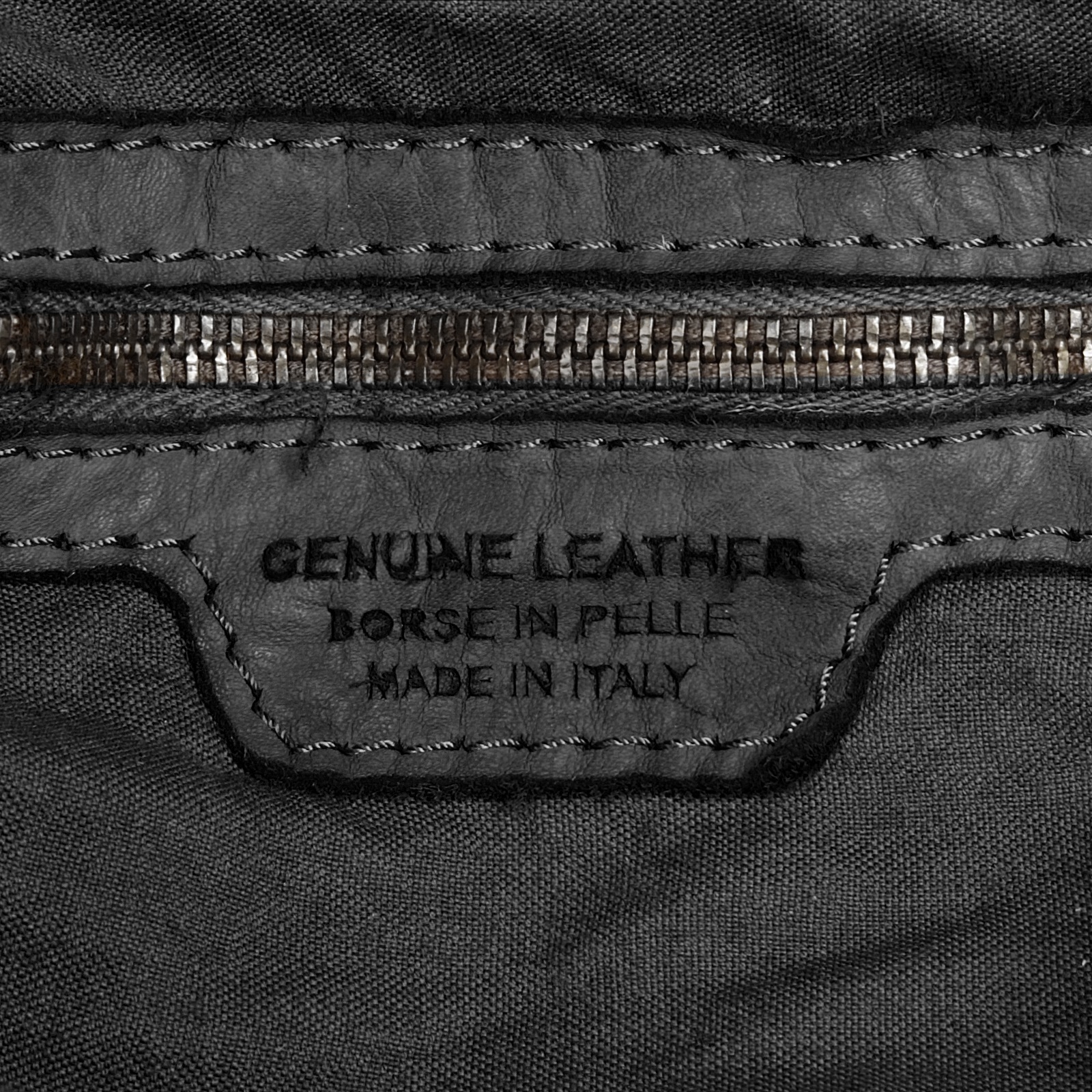 Samantha Look Umhängetasche, echt Leder, Made in Italy
