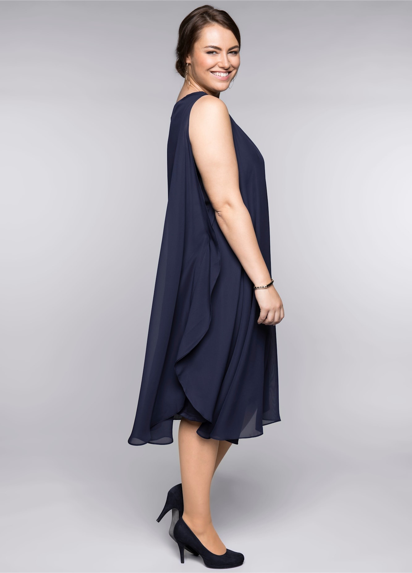 Sheego Chiffonkleid »Kleid«