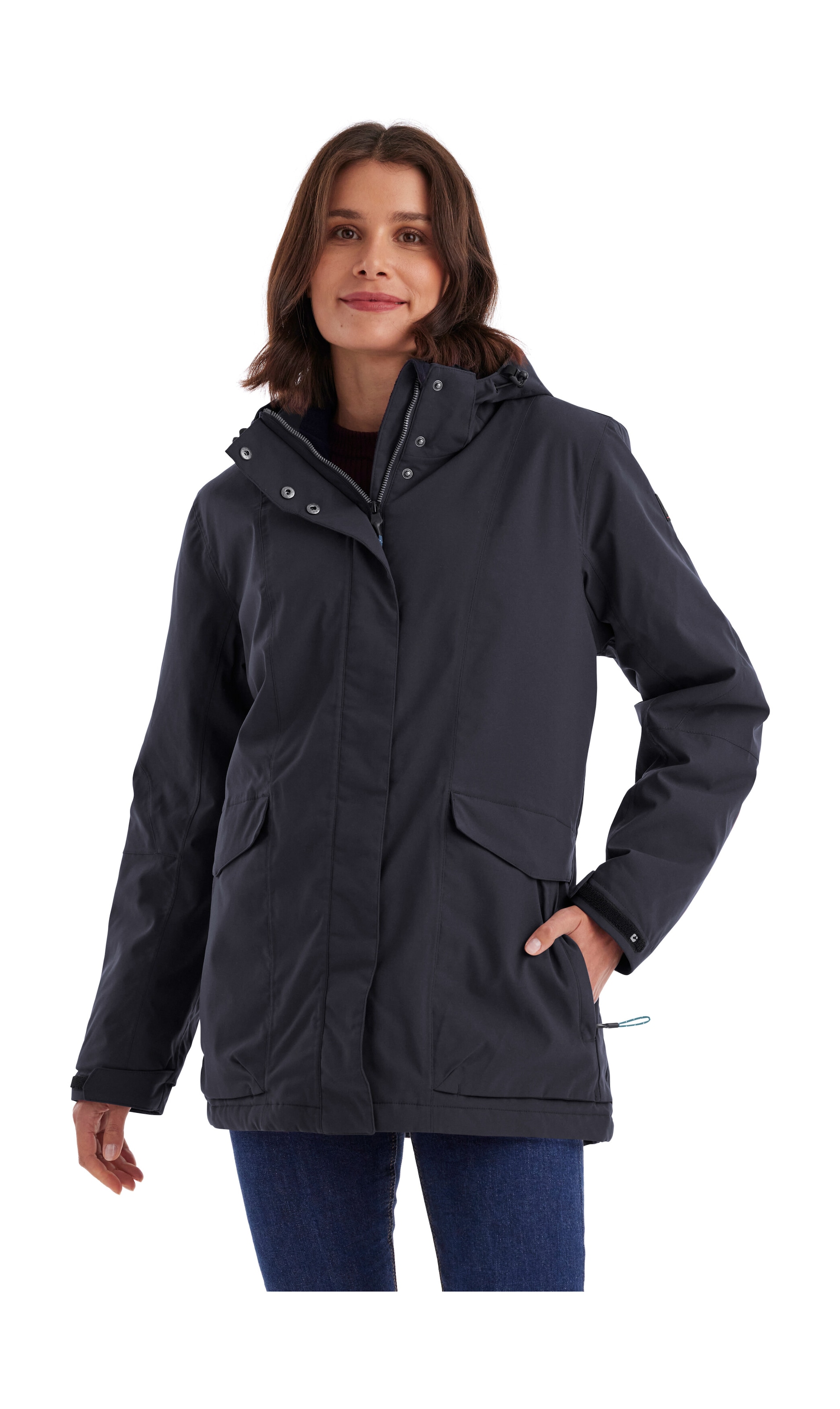 Killtec Funktionsjacke »Damen Jacke« Wasserdichte, atmungsaktive Damenjacke mit abnehmbarer Kapuze