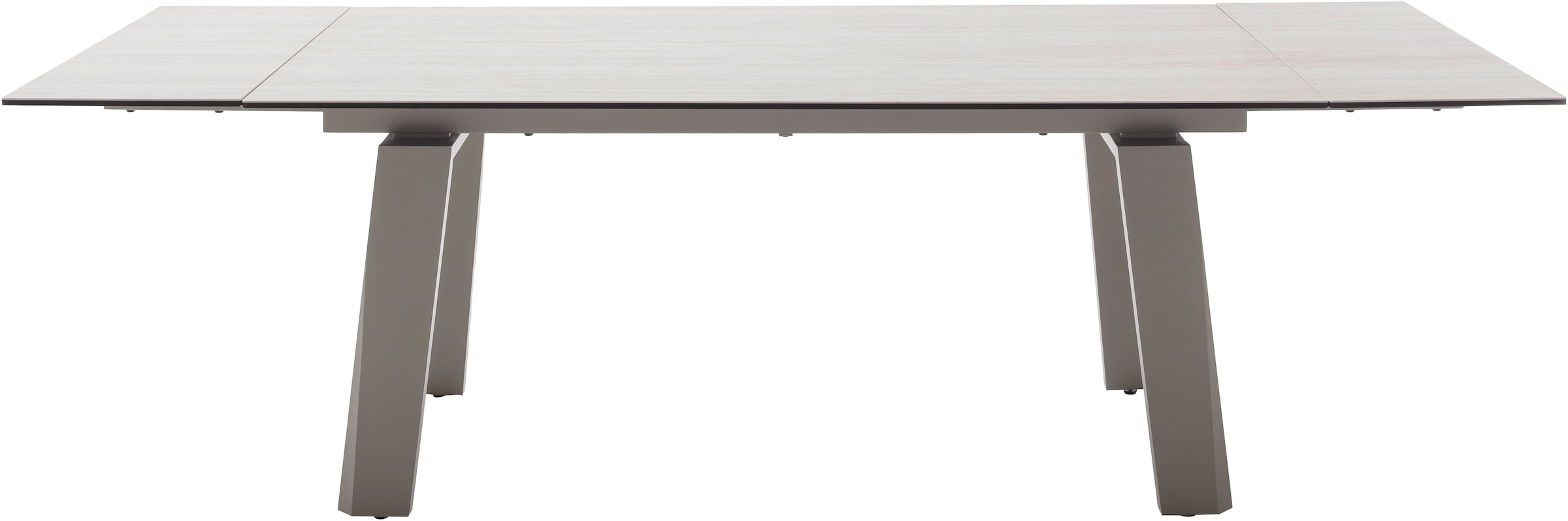 MCA furniture Esstisch »Kalamata« 1 Stk. tlg. Auszugstisch, Stirnauszug, Metallgestell, Keramik, Sicherheitsglas